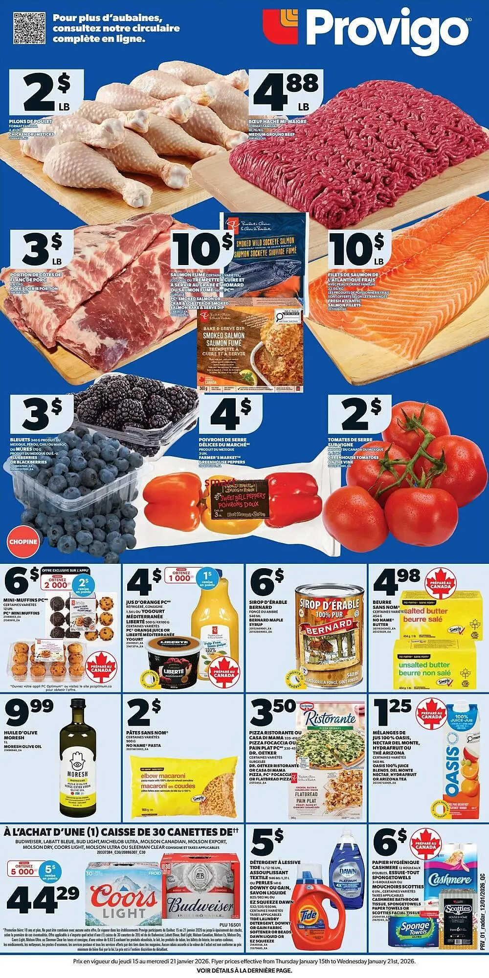 Provigo flyer from January 15 to January 21 2026 - flyer page 1