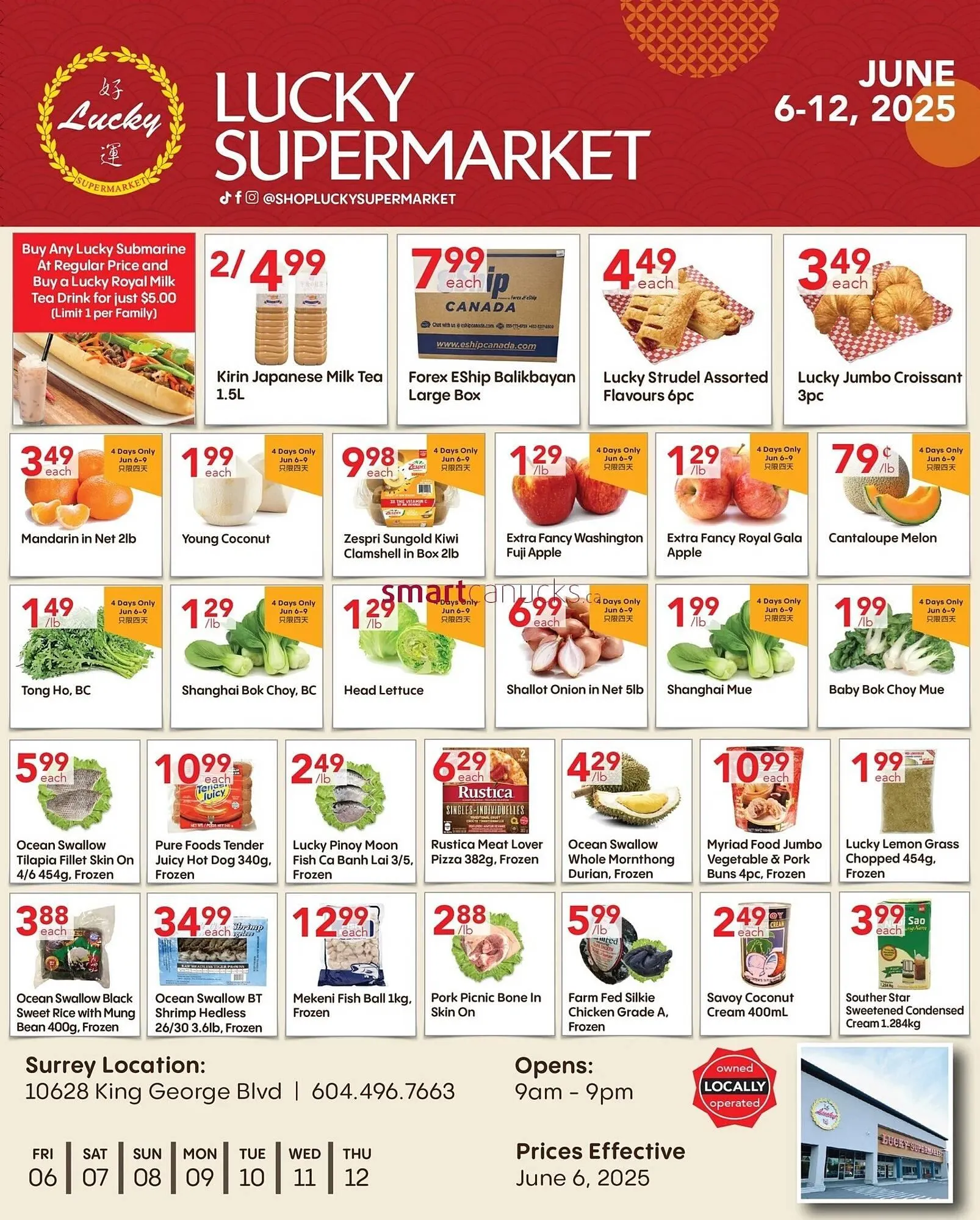 Lucky Supermarket flyer from June 6 to June 12 2025 - flyer page 1