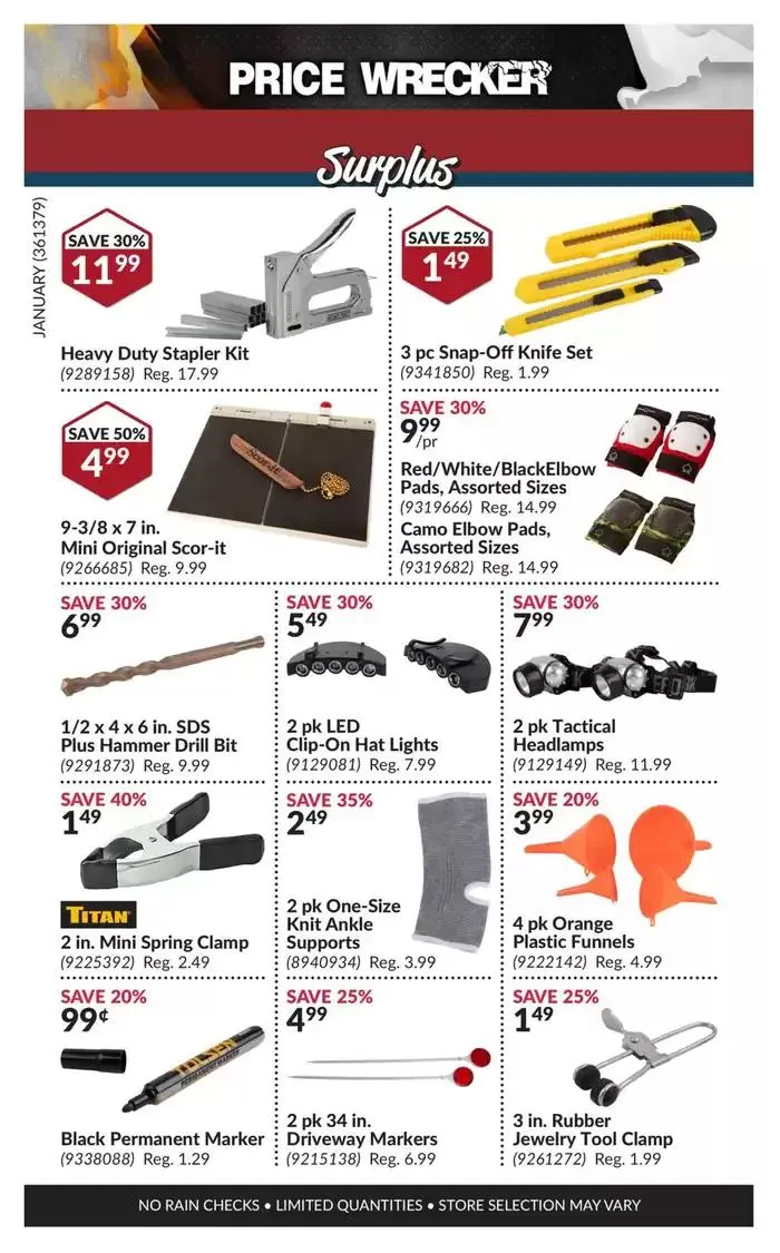 Price Wrecker from January 1 to January 31 2025 - flyer page 15