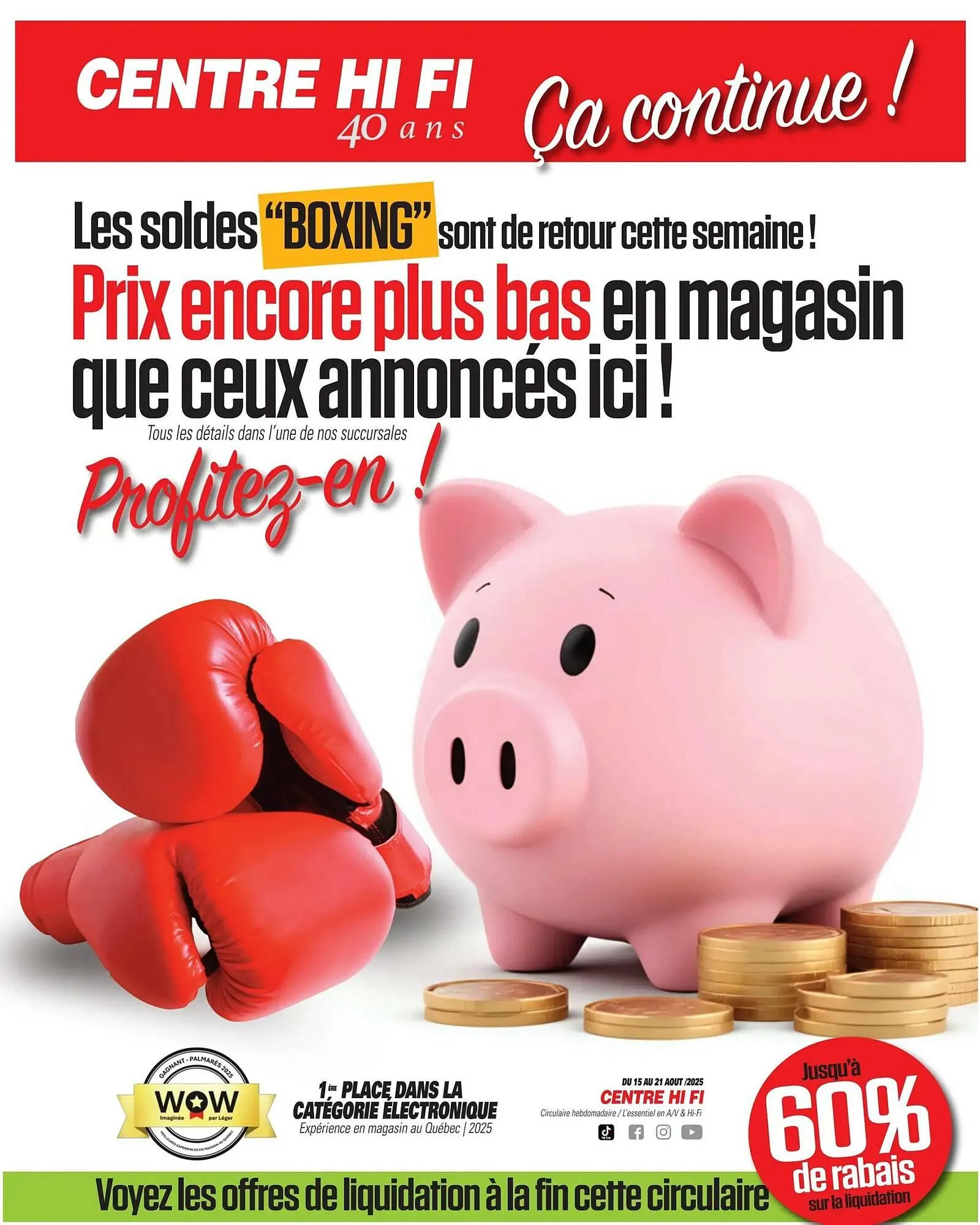 Centre Hi-Fi flyer from August 15 to August 21 2025 - flyer page 1