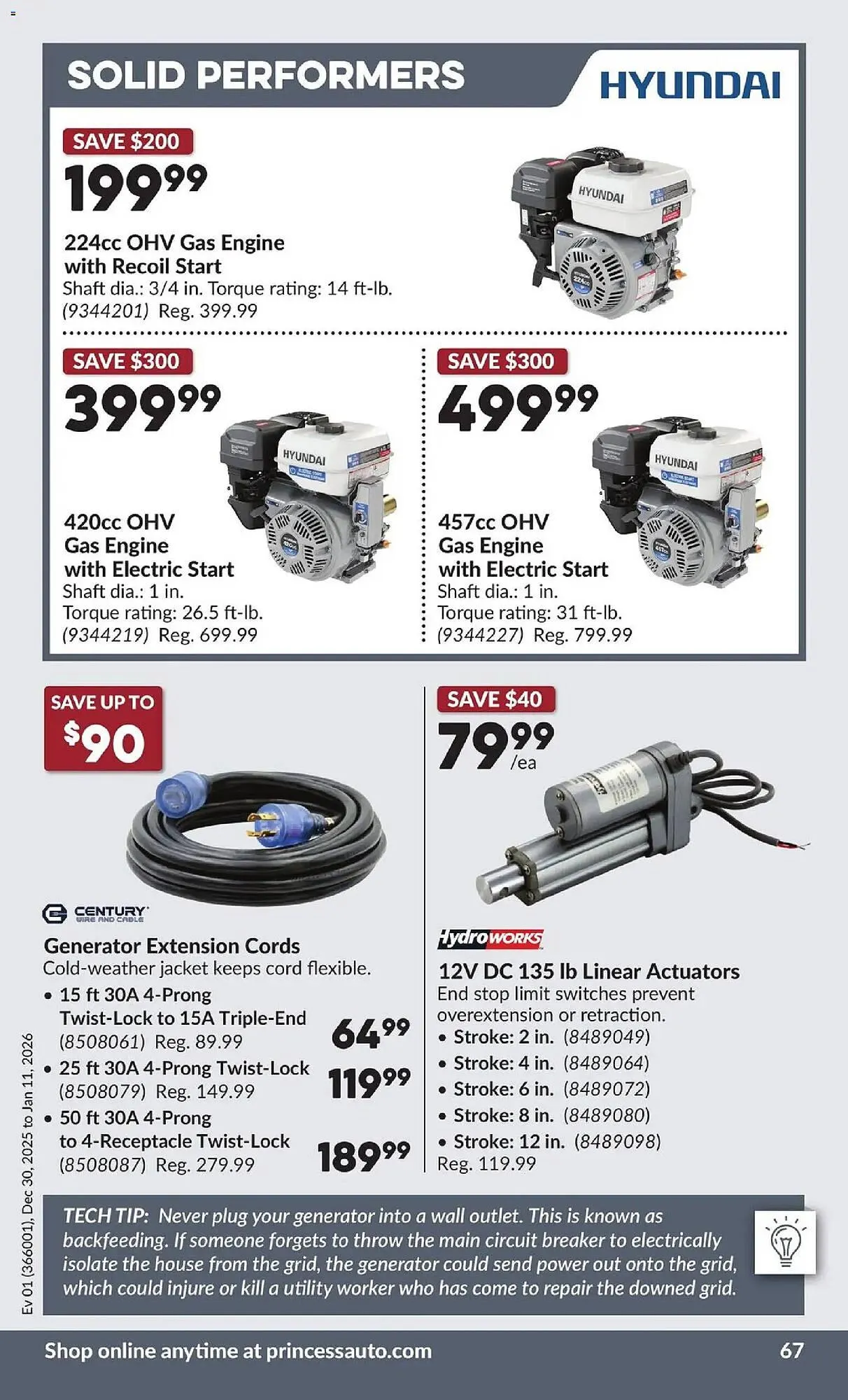 Princess Auto flyer from December 30 to January 11 2026 - flyer page 72