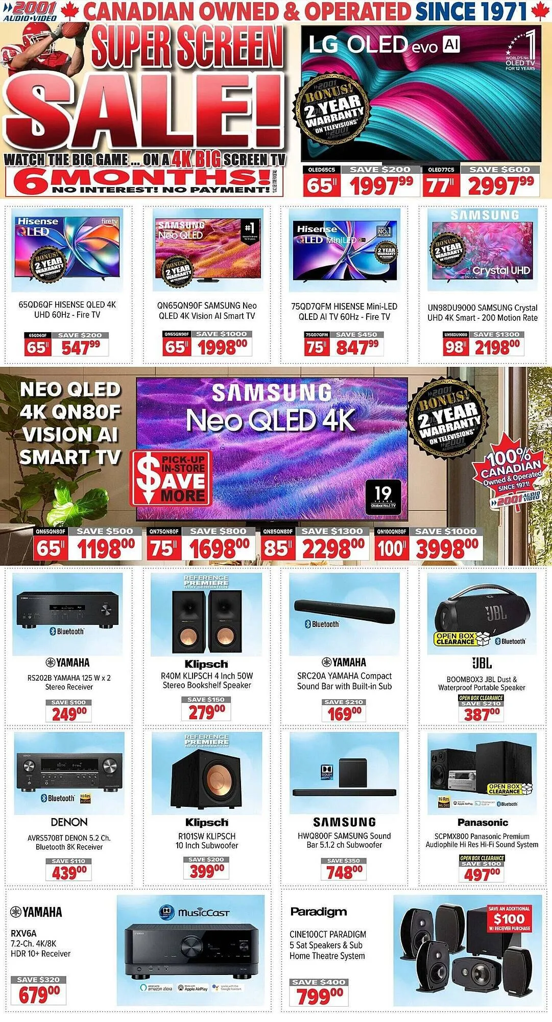 2001 Audio Video flyer - 1