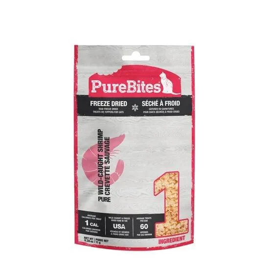 Freeze-dried shrimp treats