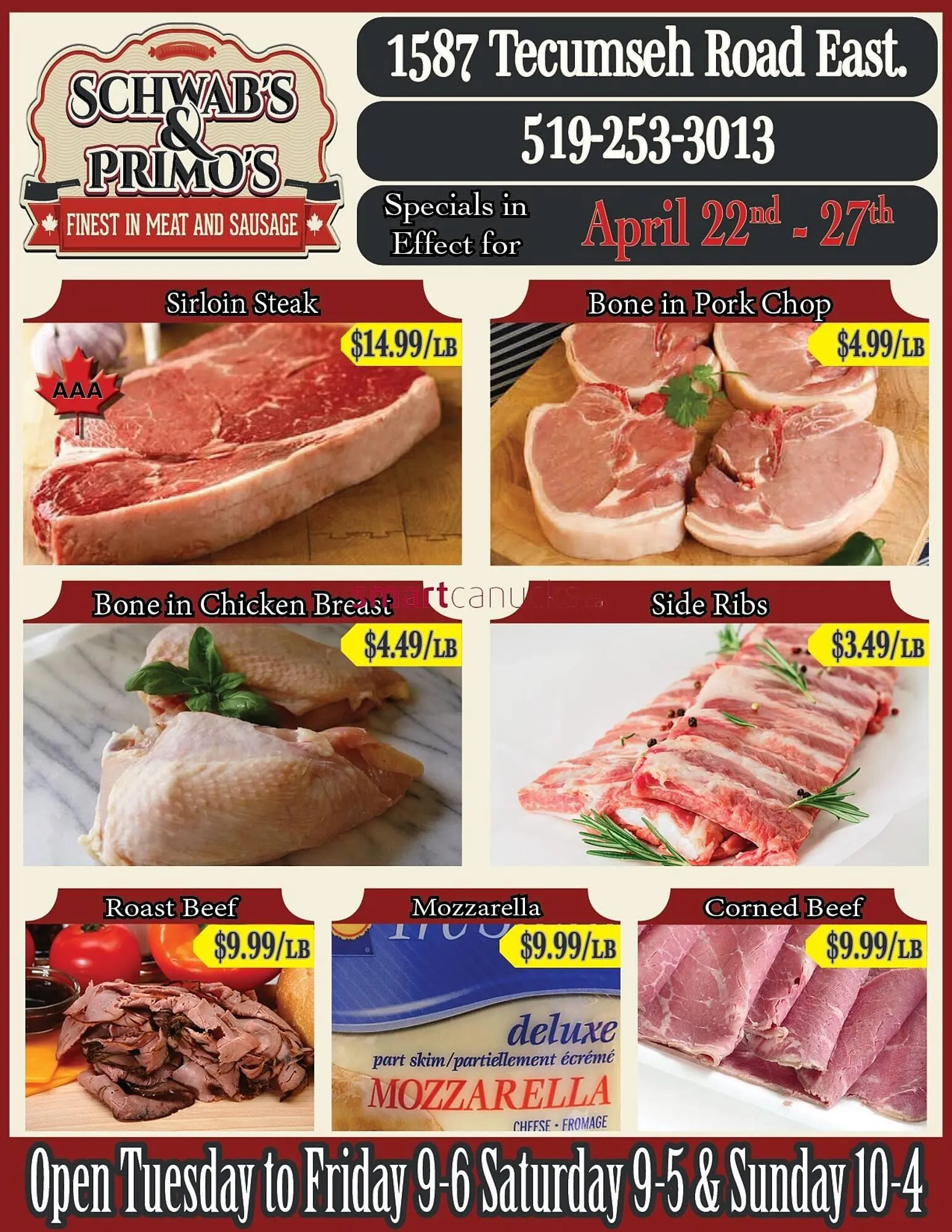 Schwabs & Primos flyer - 1