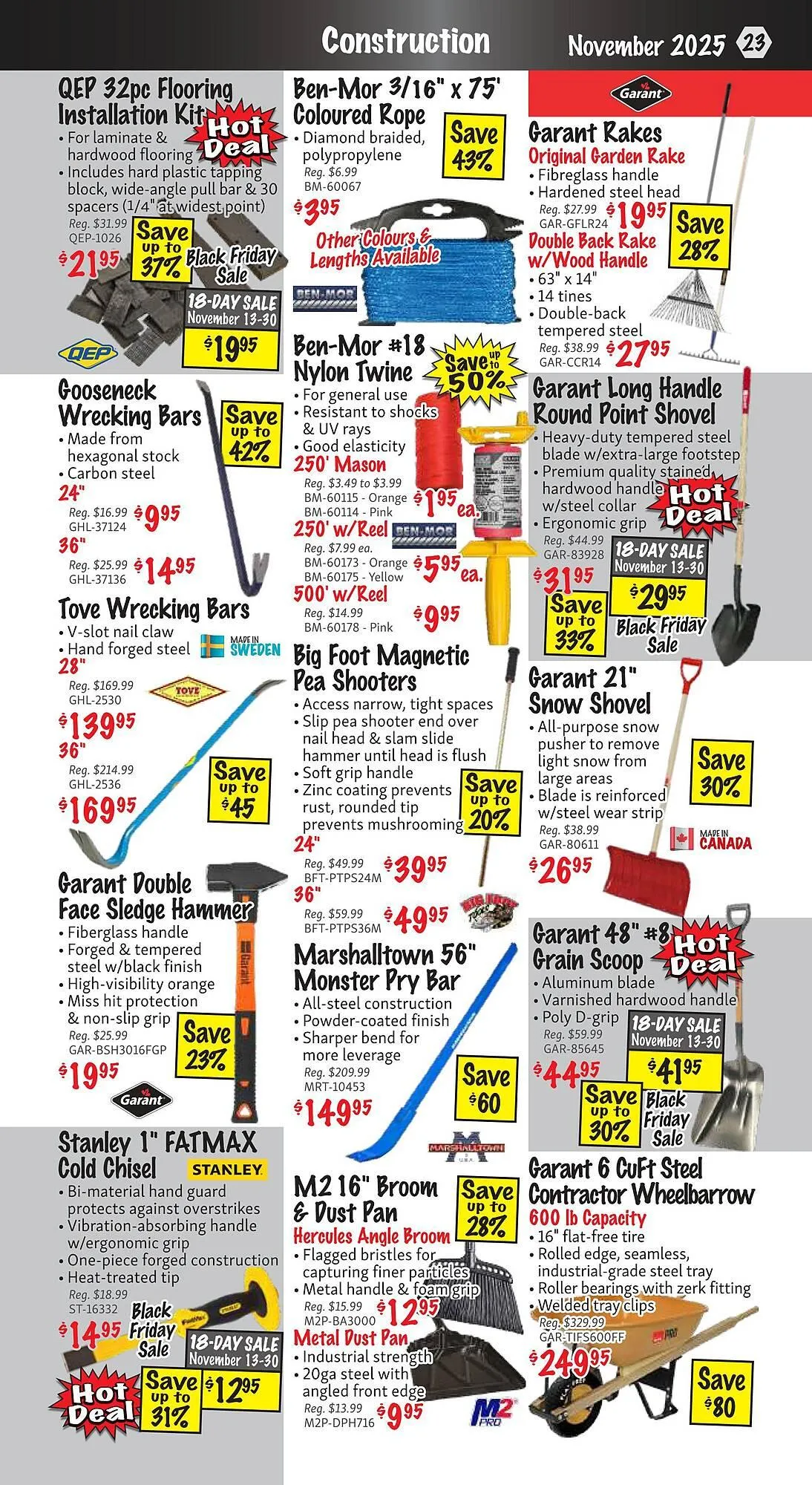KMS Tools flyer from November 1 to November 30 2025 - flyer page 23