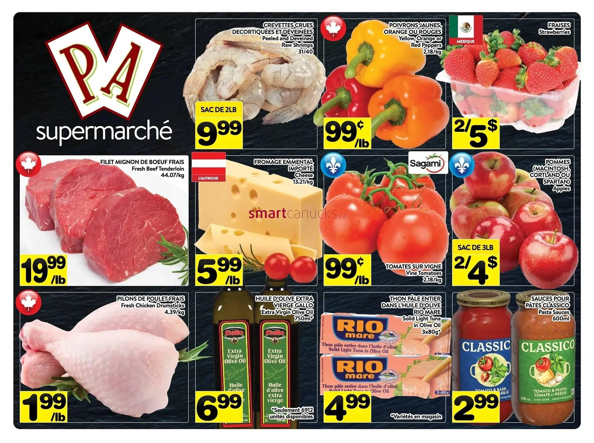 Supermarché PA flyer from April 24 to April 30 2025 - flyer page 1