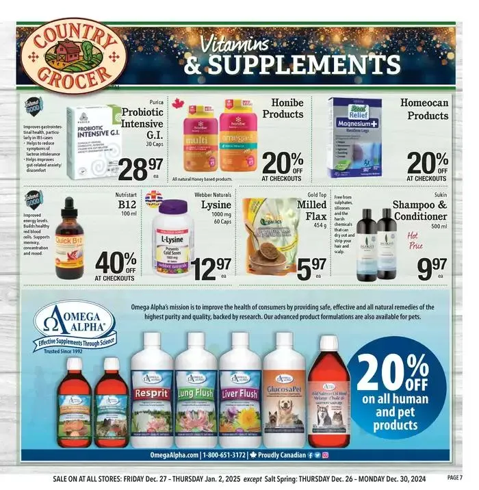 Great offer for all customers from December 26 to January 9 2025 - flyer page 7