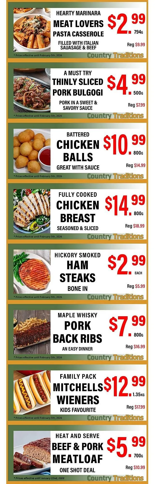 Country Traditions flyer from January 30 to February 5 2026 - flyer page 2