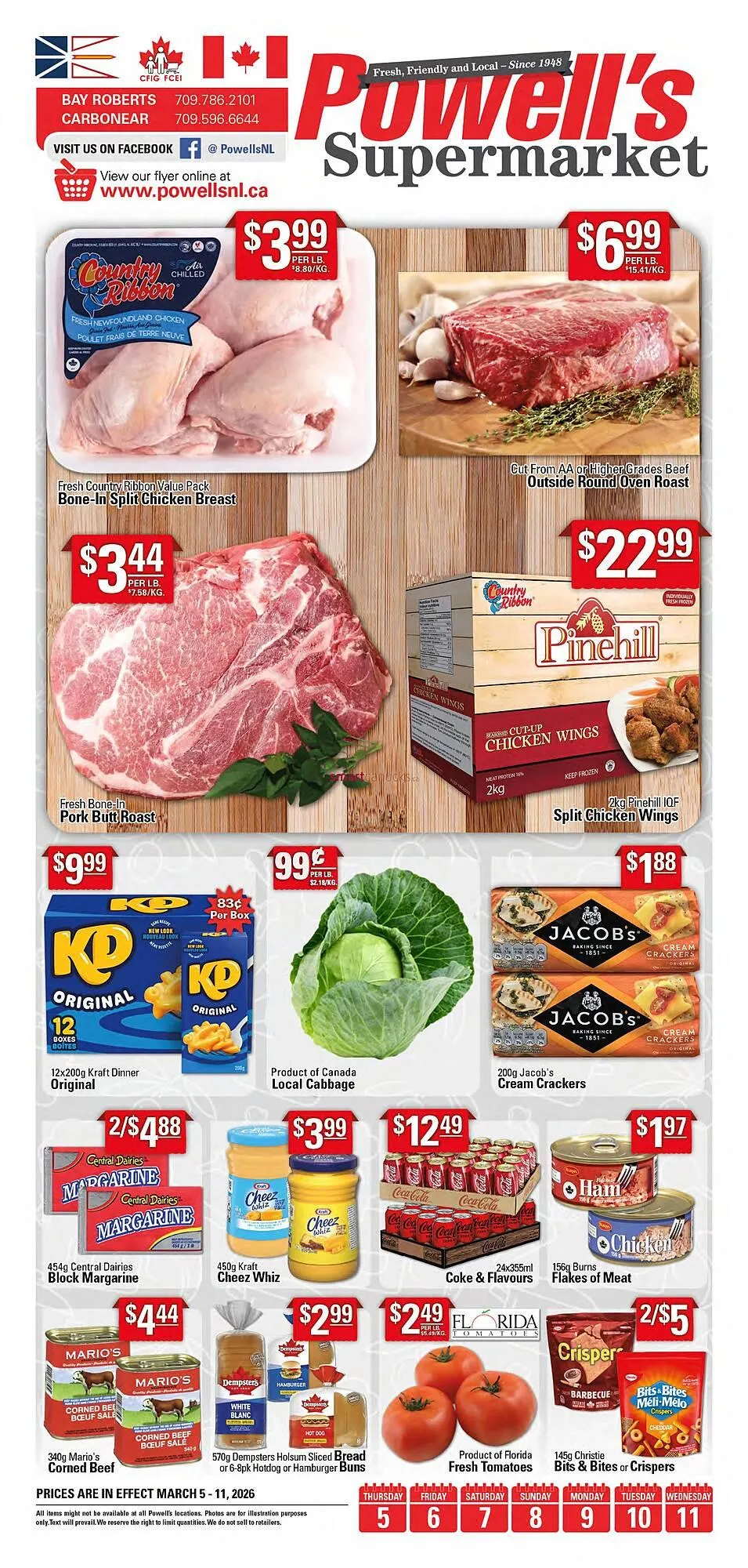 Powells Supermarket flyer - 1