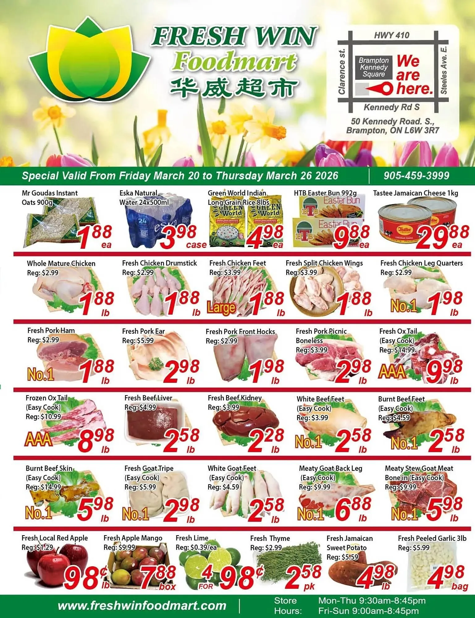 Fresh Win Foodmart flyer from March 20 to March 26 2026 - flyer page 1