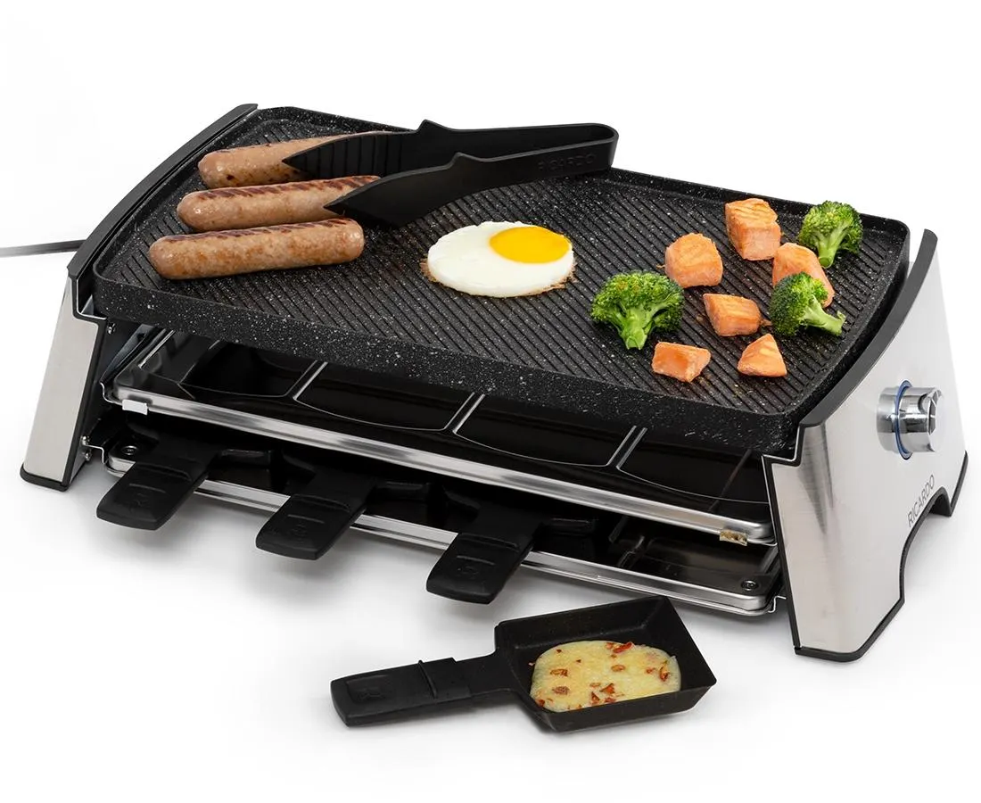 Ricardo Reversible Raclette Set for 8 Guests