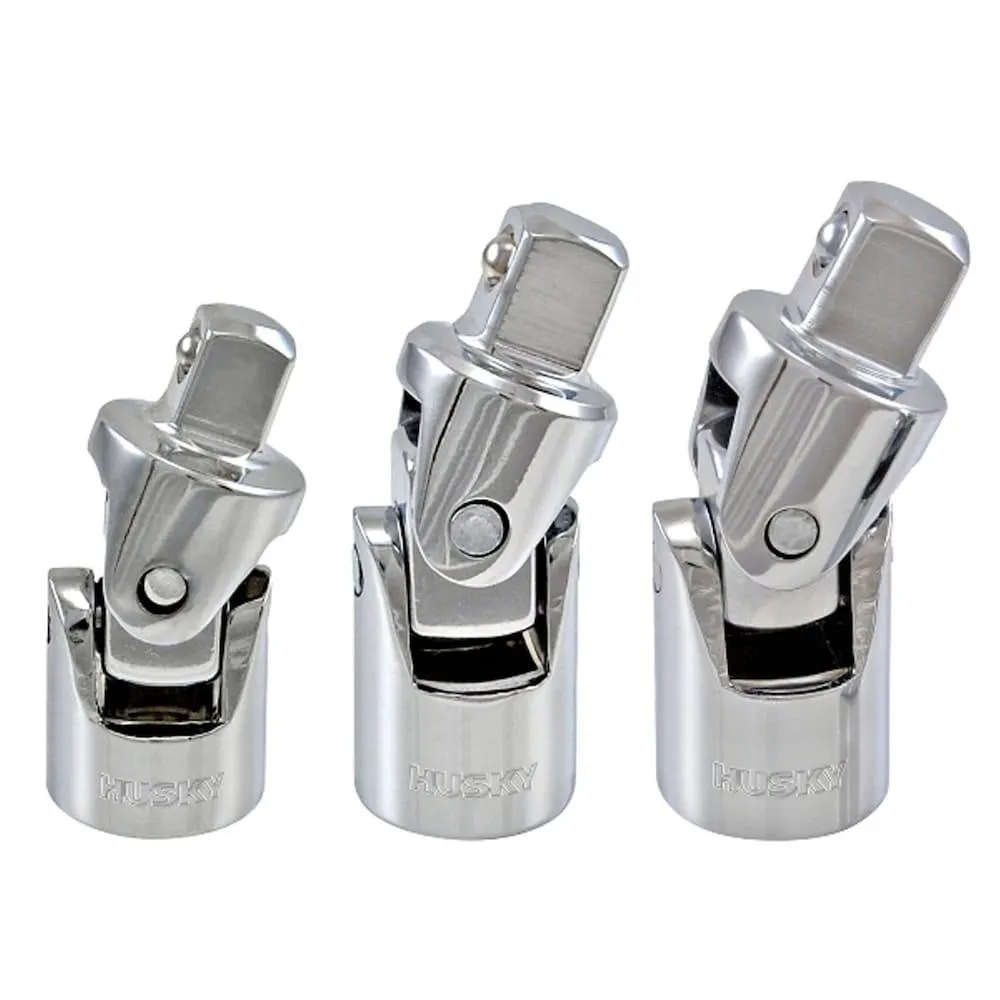 1/4, 3/8 and 1/2-inch Universal Joint Set (3-Piece)