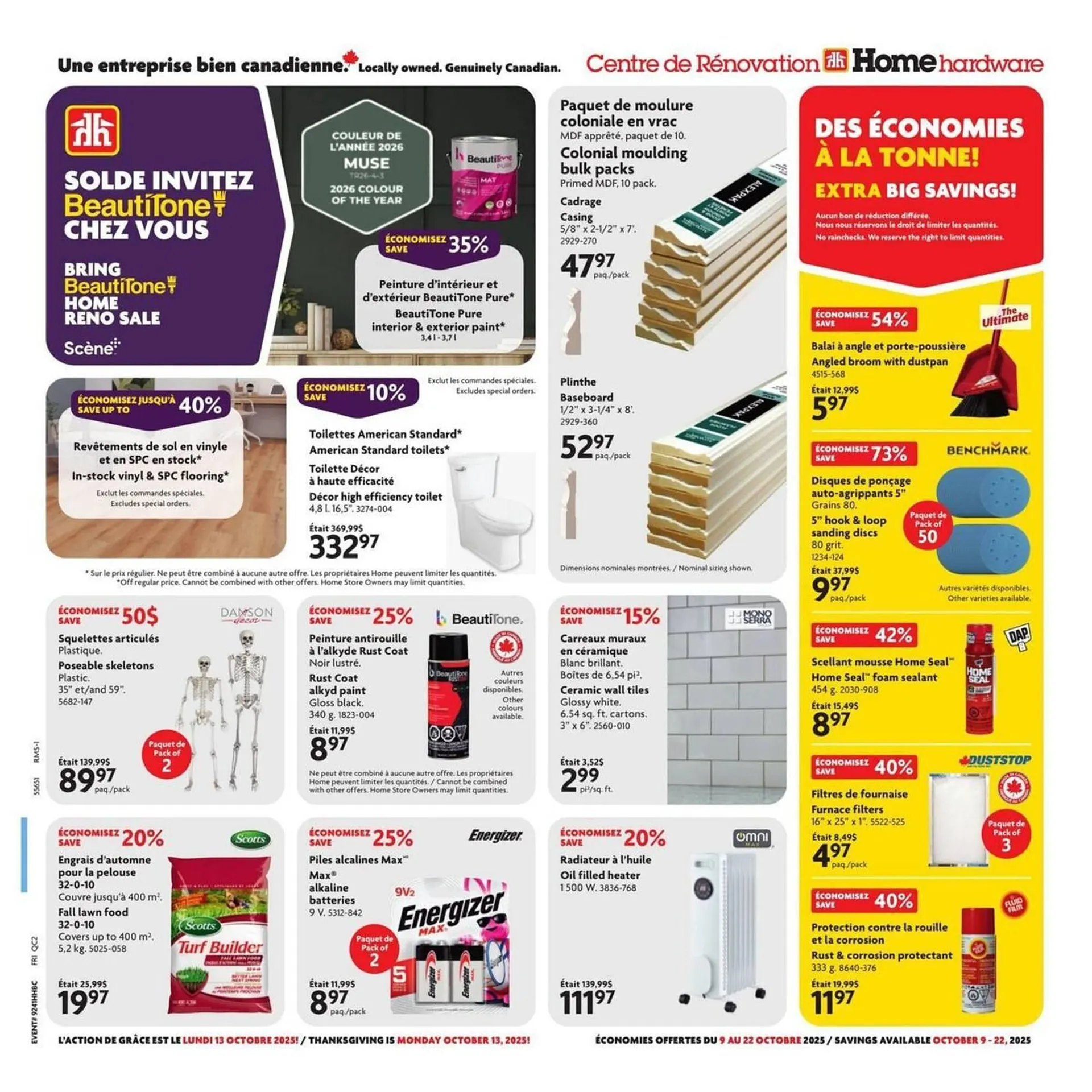 Home Hardware flyer from October 18 to November 1 2025 - flyer page 1