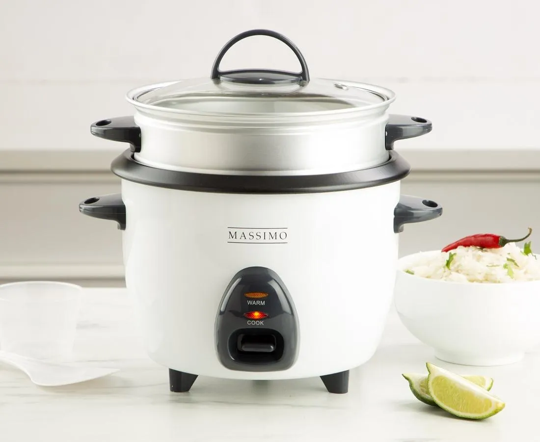 Massimo Electric Rice Cooker, 1 L, 5 cups