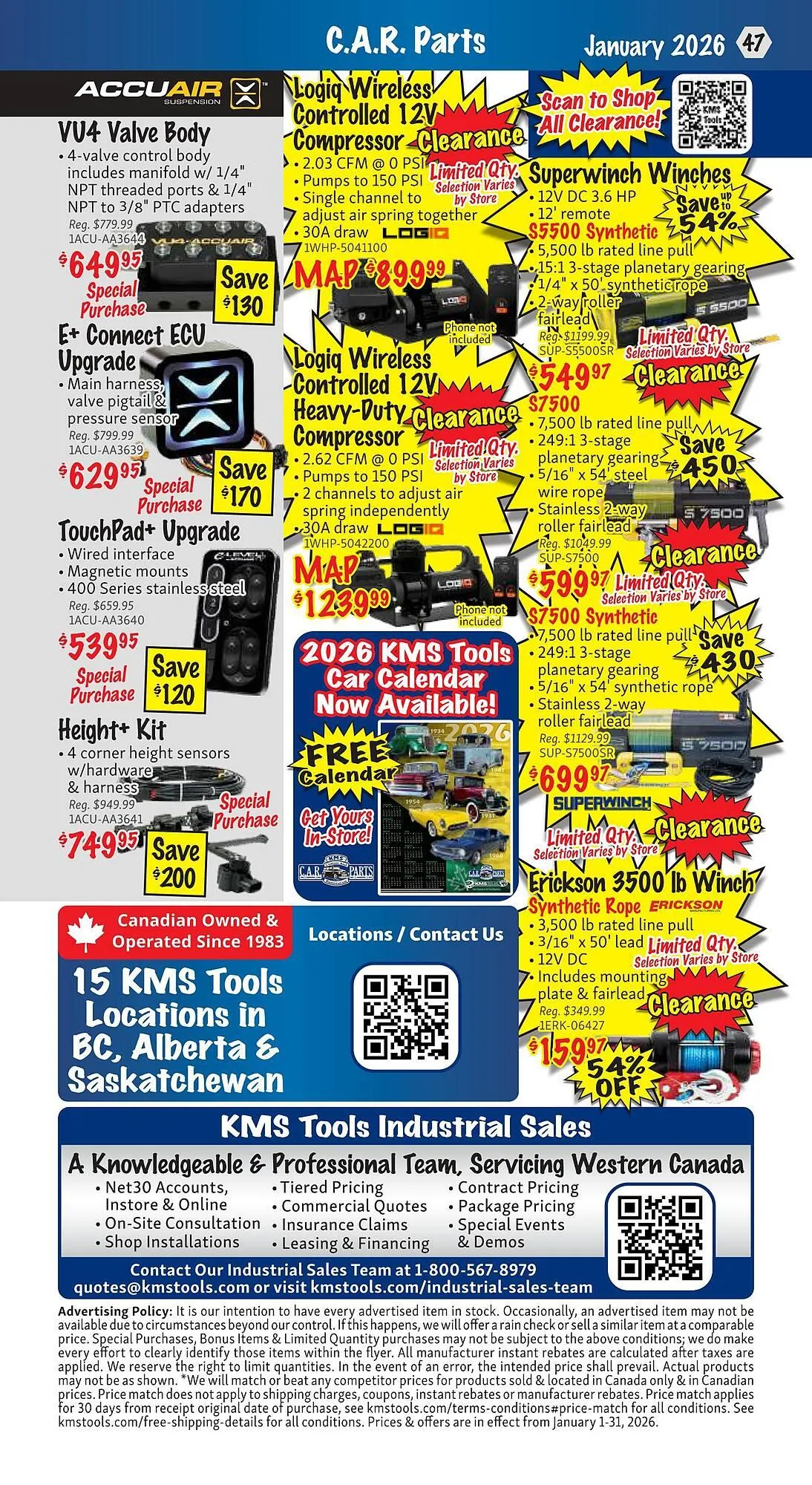 KMS Tools flyer from January 1 to January 31 2026 - flyer page 47