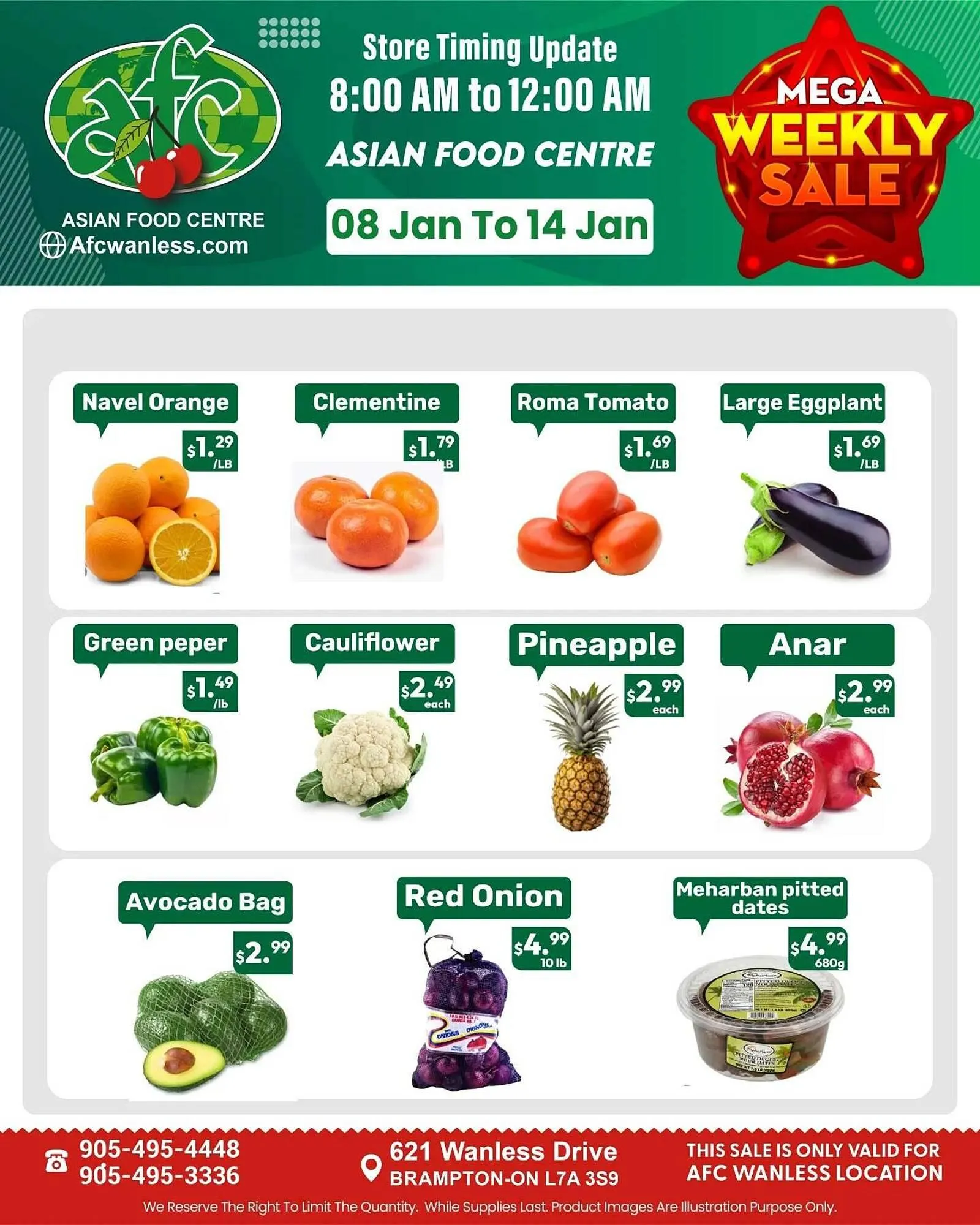 Asian Food Centre flyer from January 8 to January 14 2026 - flyer page 1