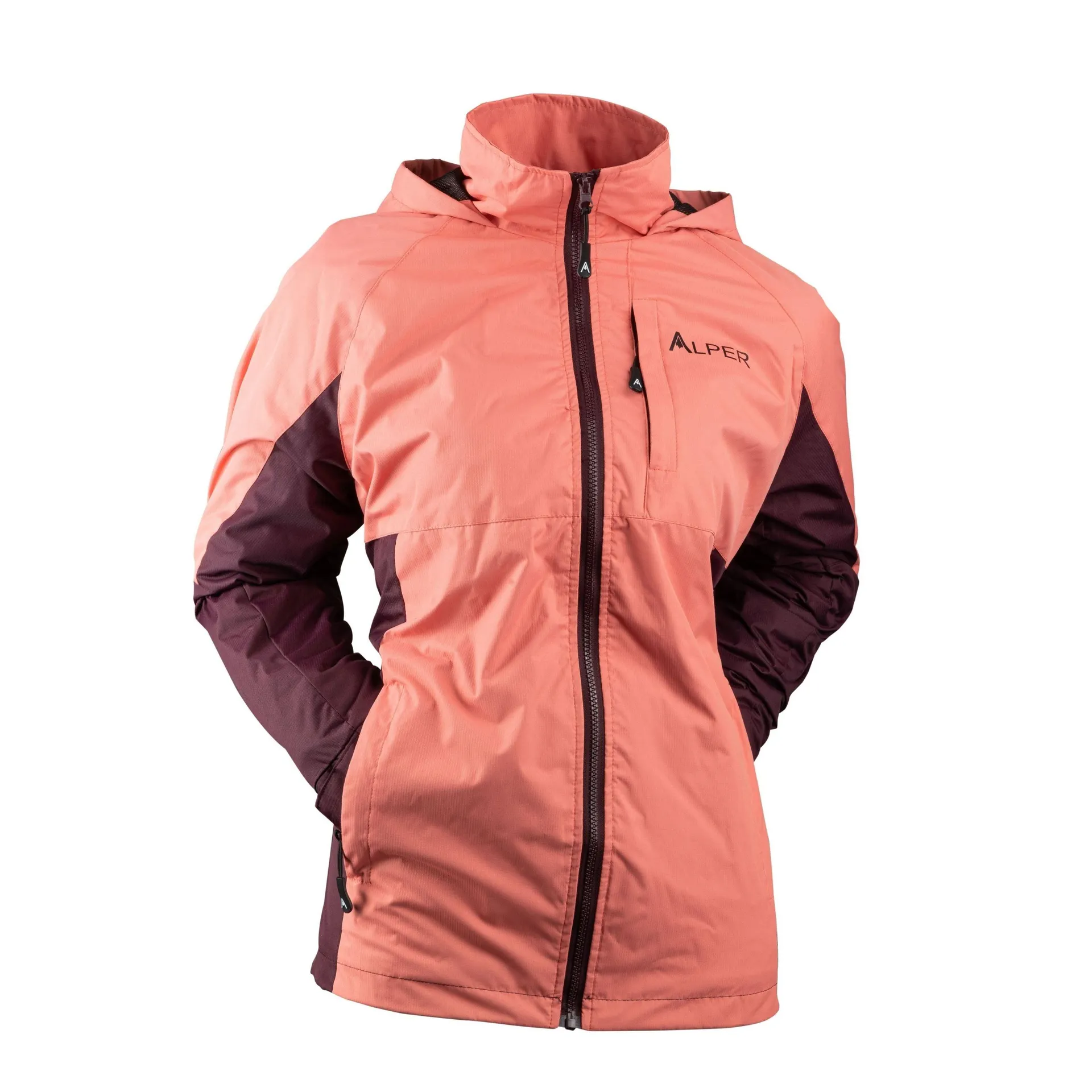 Manteau en nylon et polar "Èze" - Femme