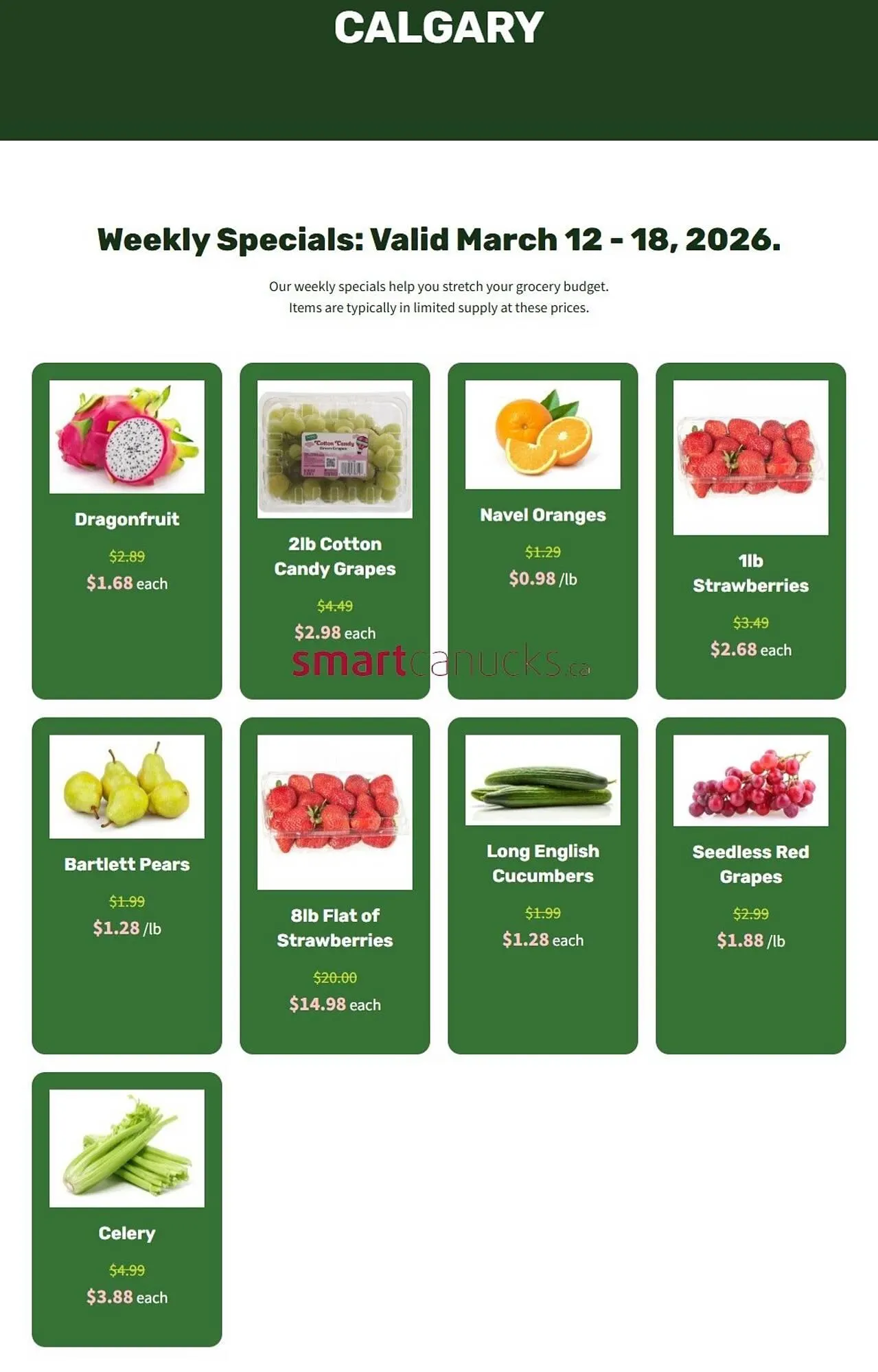 H&W Produce flyer from March 12 to March 18 2026 - flyer page 1