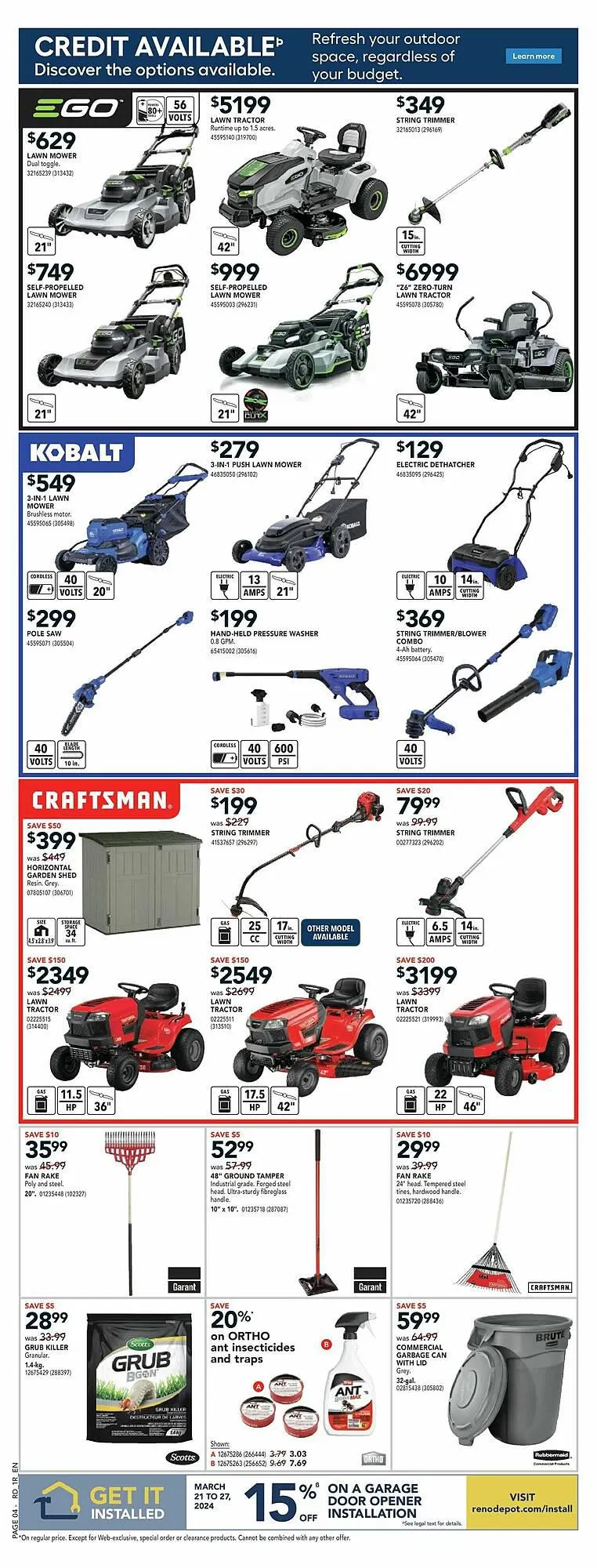 Réno Dépôt flyer from March 21 to April 4 2024 - flyer page 8