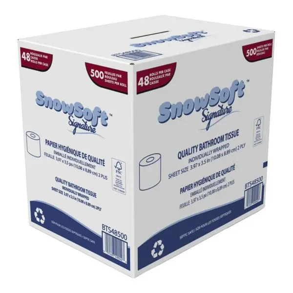 Snowsoft Bathroom Tissue, 48 × 500 Sheets