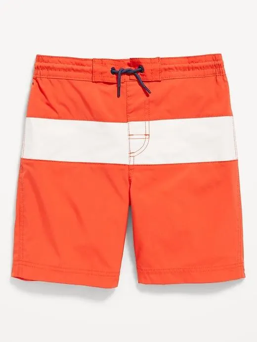 Color-Block Board Shorts for Boys