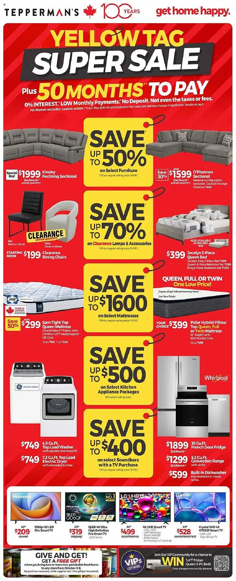 Tepperman's flyer from October 2 to October 9 2025 - flyer page 1
