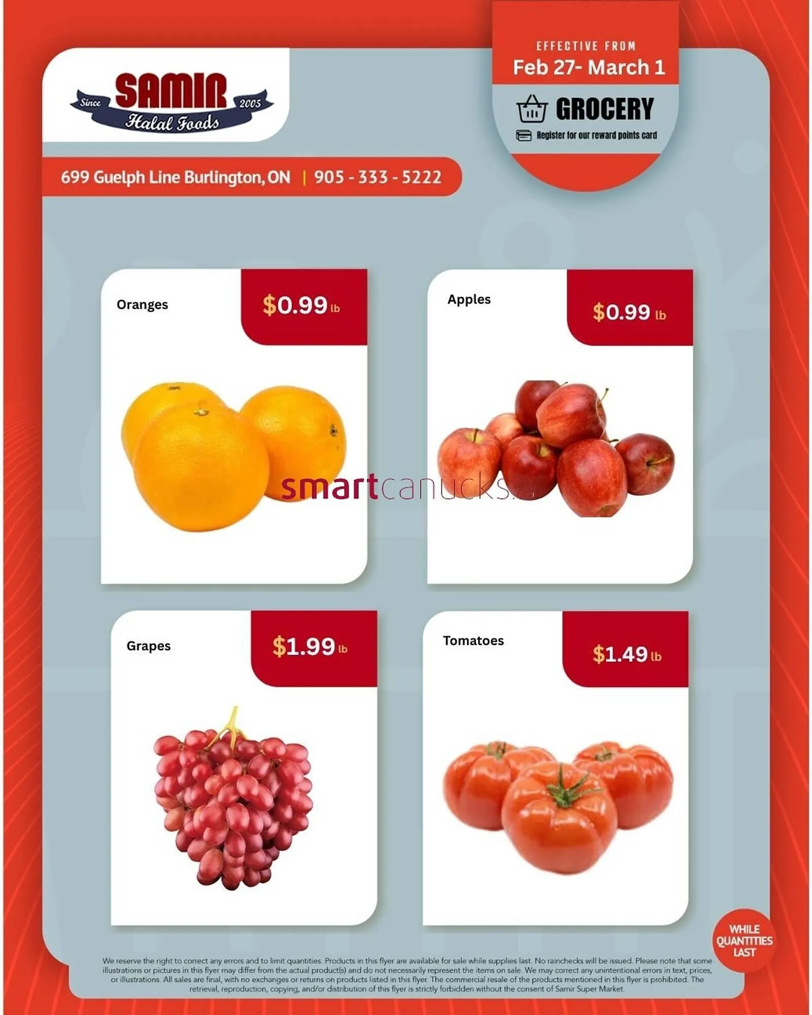 Samir Supermarket flyer from February 27 to March 1 2026 - flyer page 1