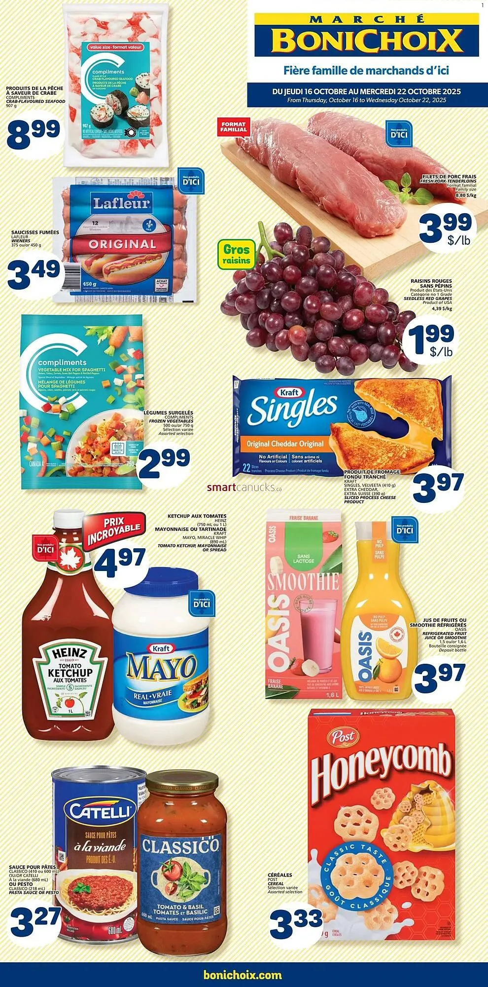 Marché Bonichoix flyer from October 16 to October 22 2025 - flyer page 1
