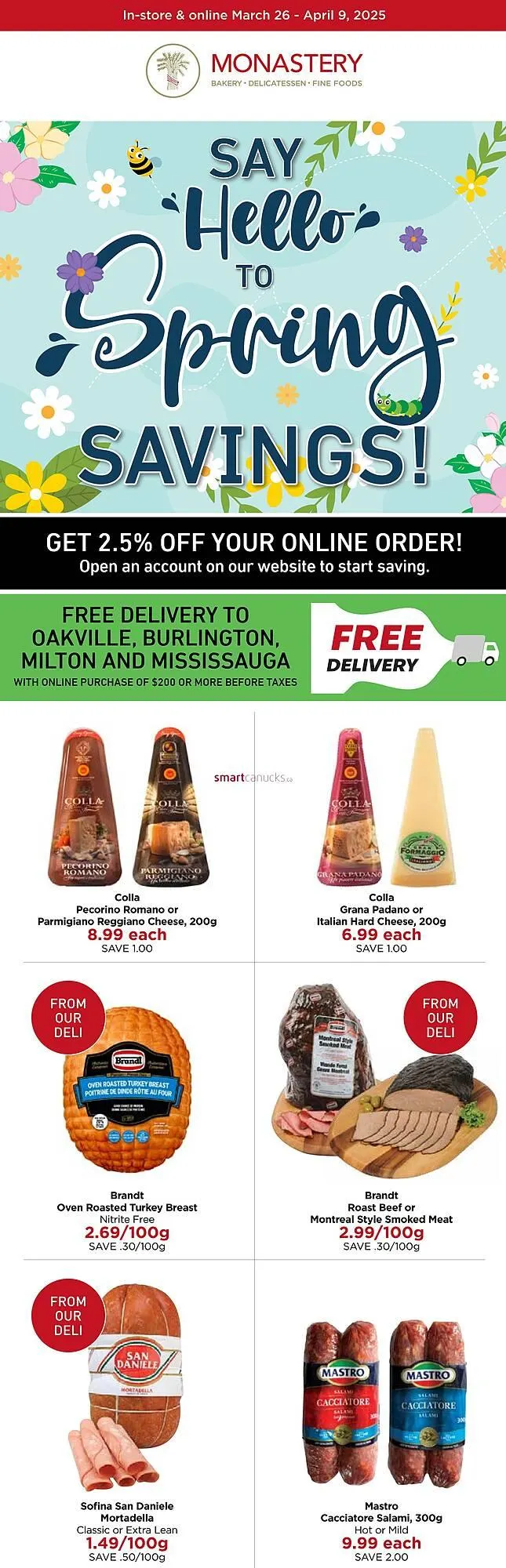 Monastery Bakery flyer - 1