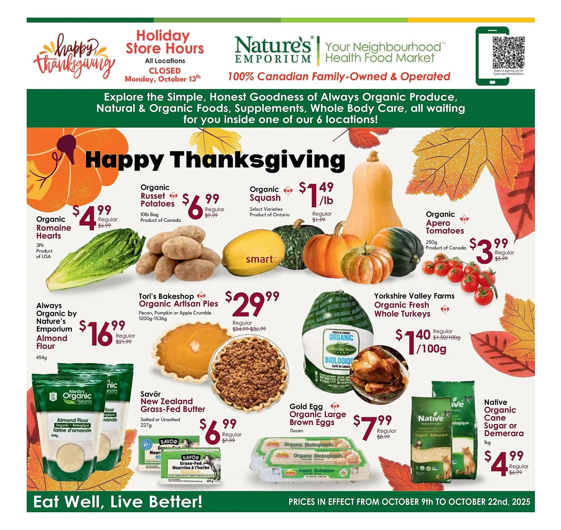 Nature's Emporium flyer from October 9 to October 15 2025 - flyer page 1