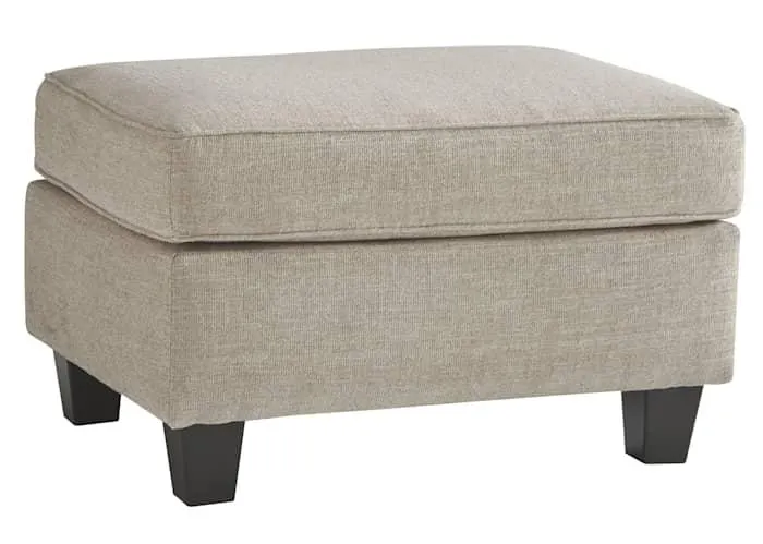 Abney Ottoman - Driftwood