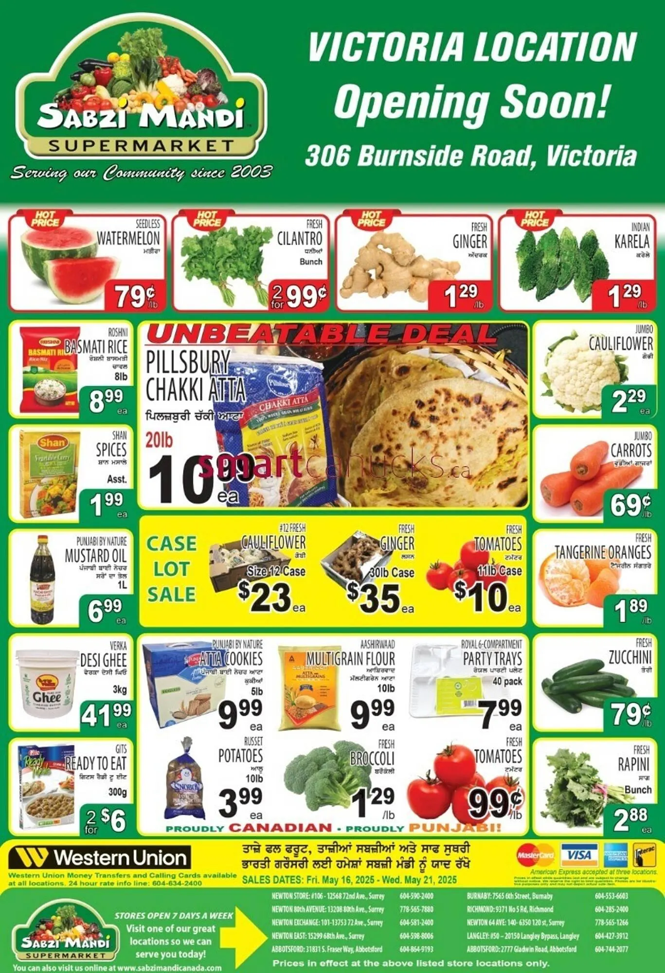 Sabzi Mandi Supermarket flyer from May 16 to May 22 2025 - flyer page 1