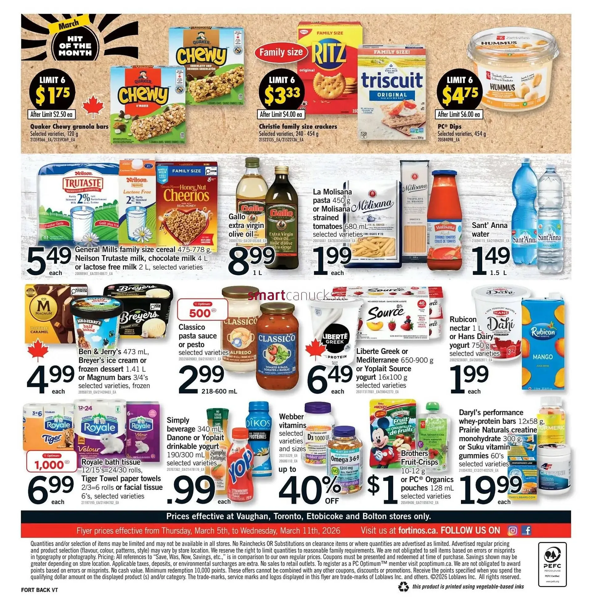 Fortinos flyer from March 5 to March 11 2026 - flyer page 2
