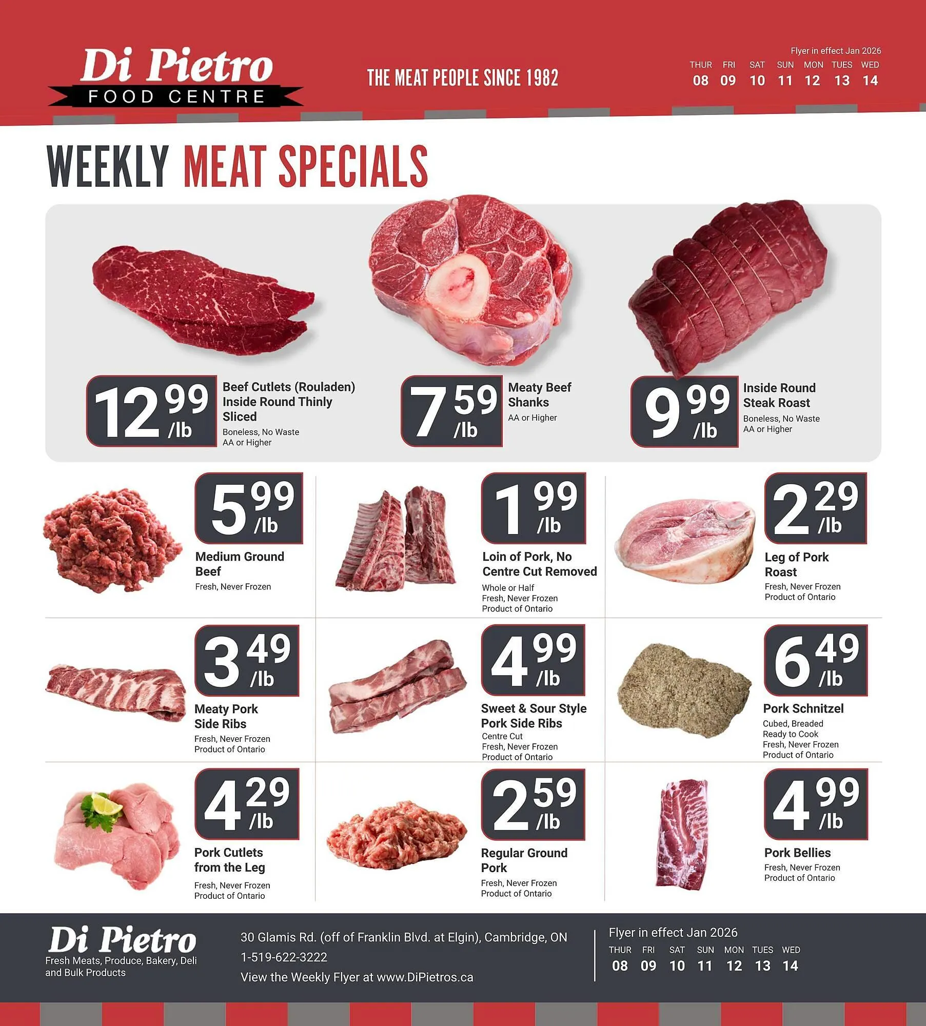 Di Pietro flyer from January 8 to January 14 2026 - flyer page 2