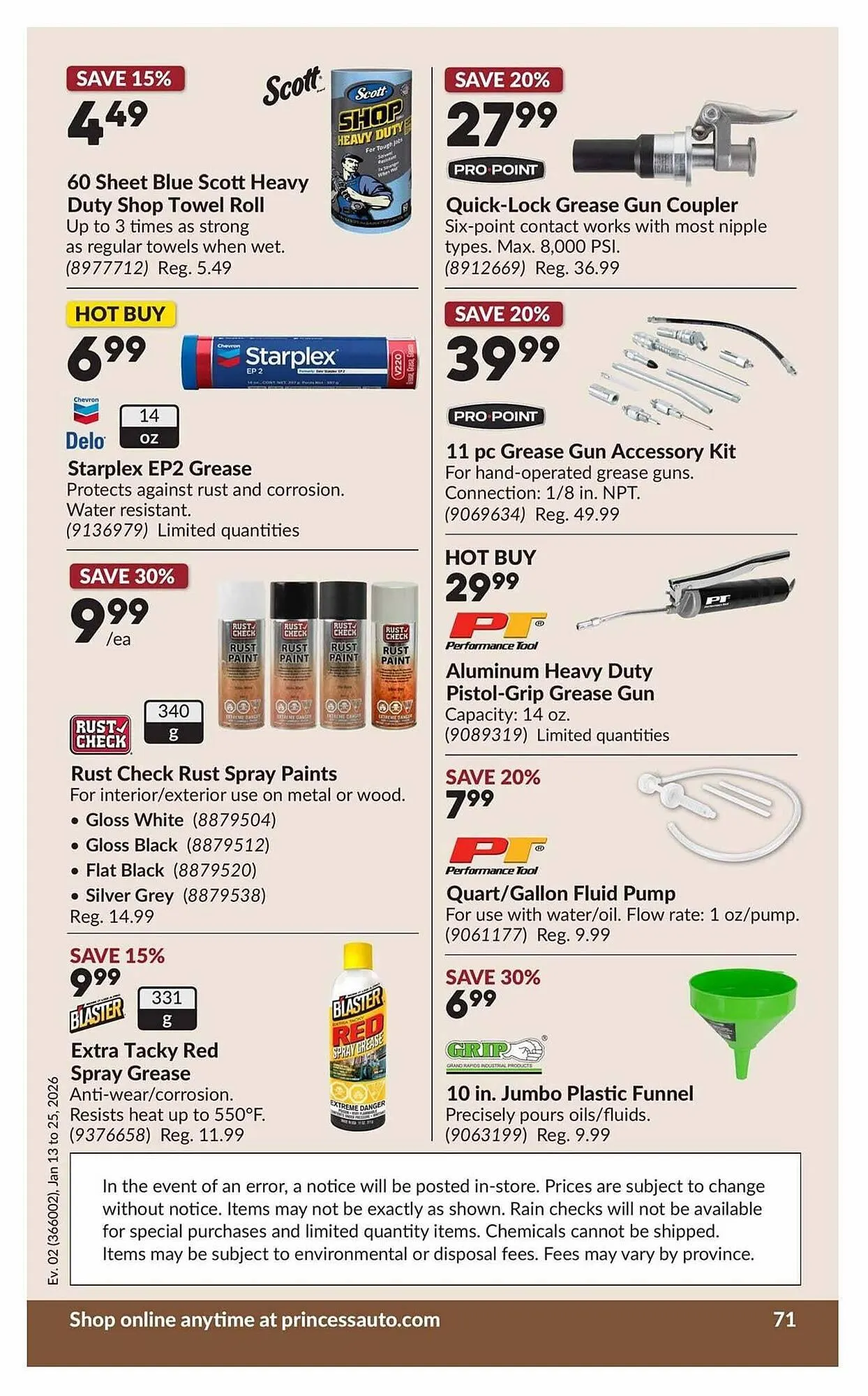 Princess Auto flyer from January 13 to January 26 2026 - flyer page 76