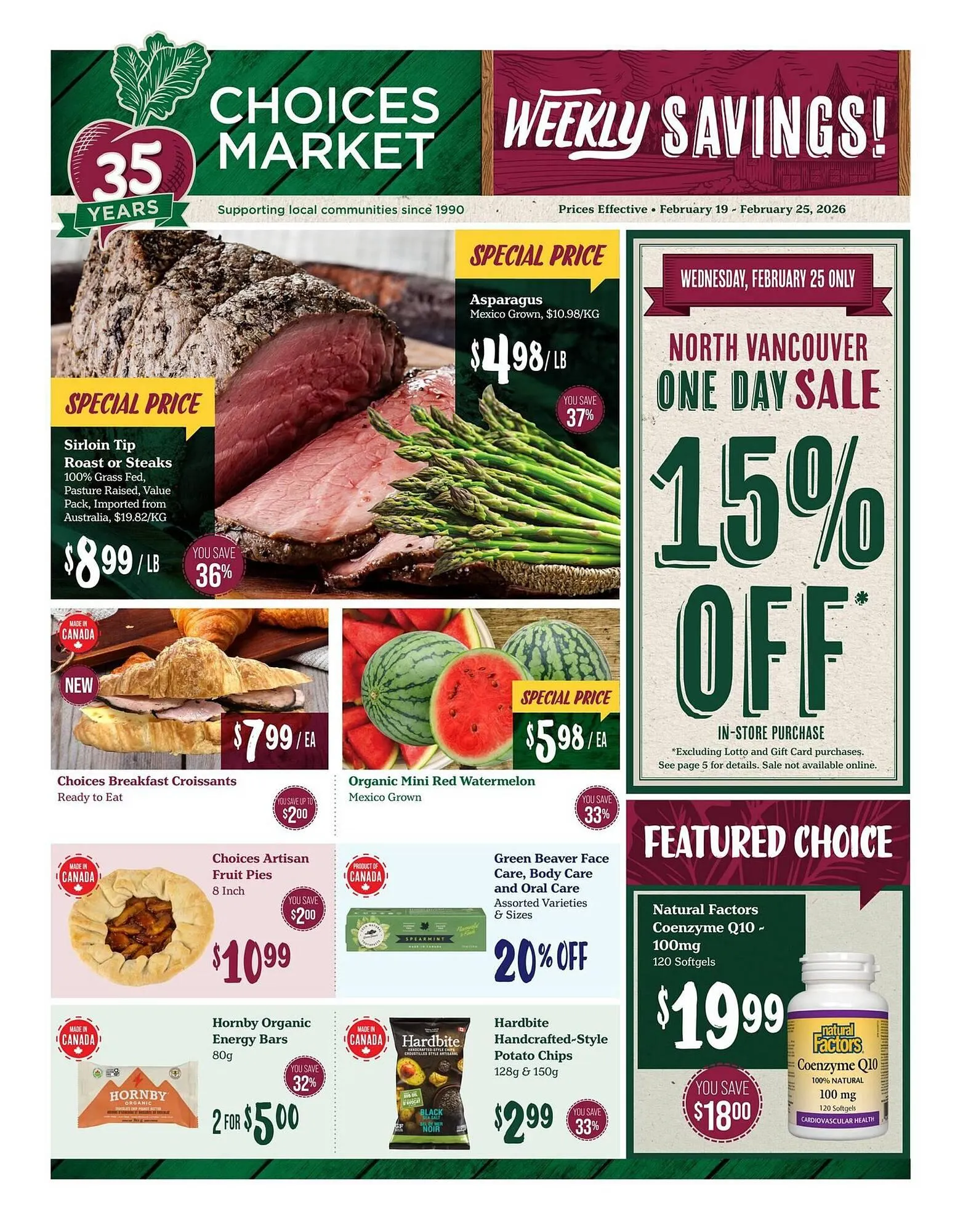 Choices Market flyer from February 19 to February 25 2026 - flyer page 1