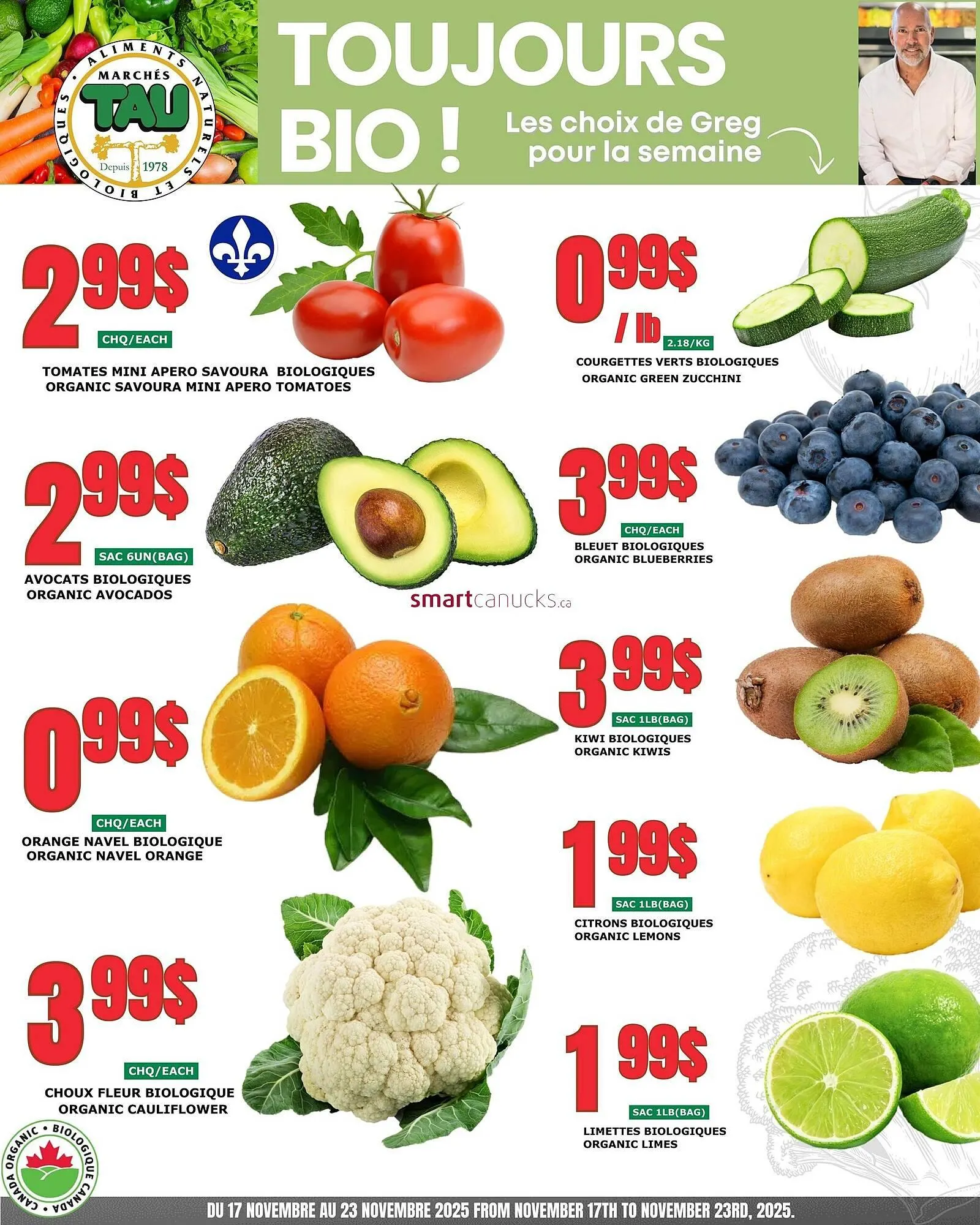 Marches Tau flyer from November 20 to November 26 2025 - flyer page 1