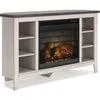 Dorrinson Entertainment Unit with Fireplace - Two-tone