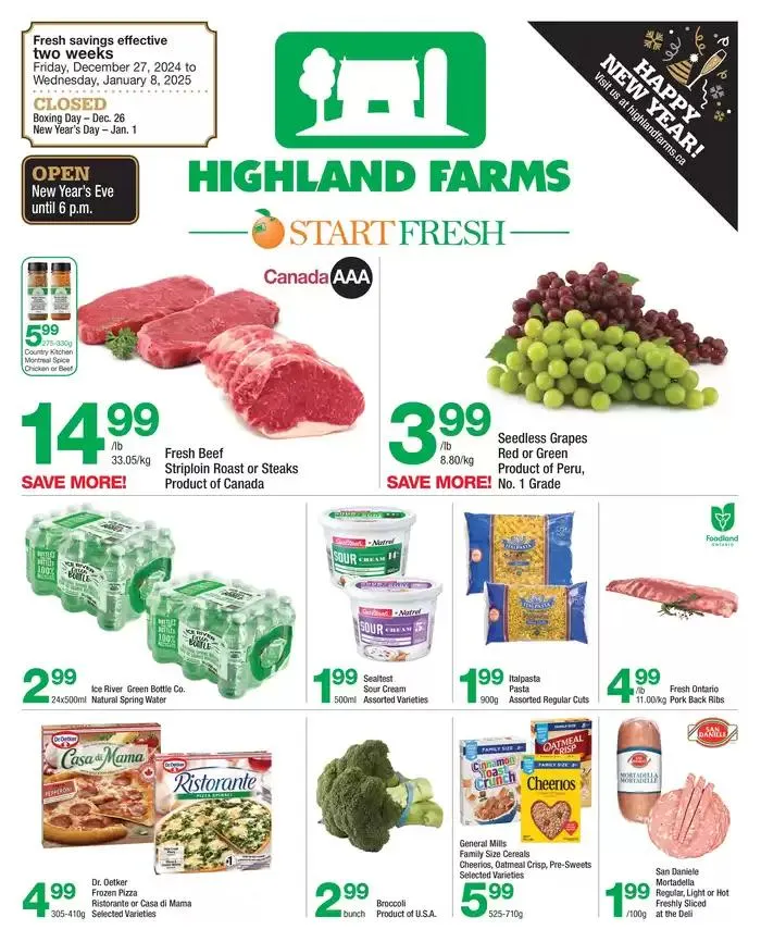 Highland Farms flyer - 1