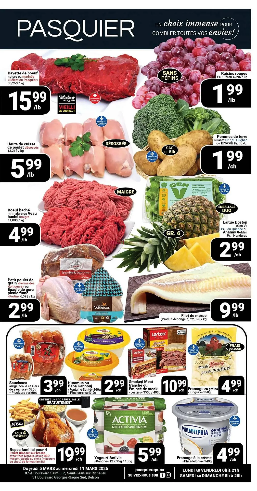 Pasquier flyer from March 5 to March 11 2026 - flyer page 1