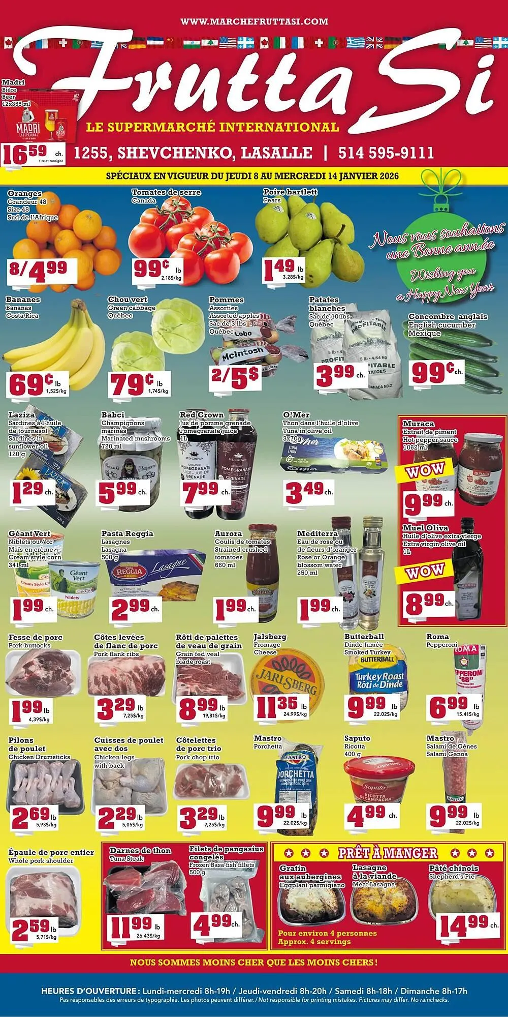 Frutta Si flyer from January 8 to January 14 2026 - flyer page 1