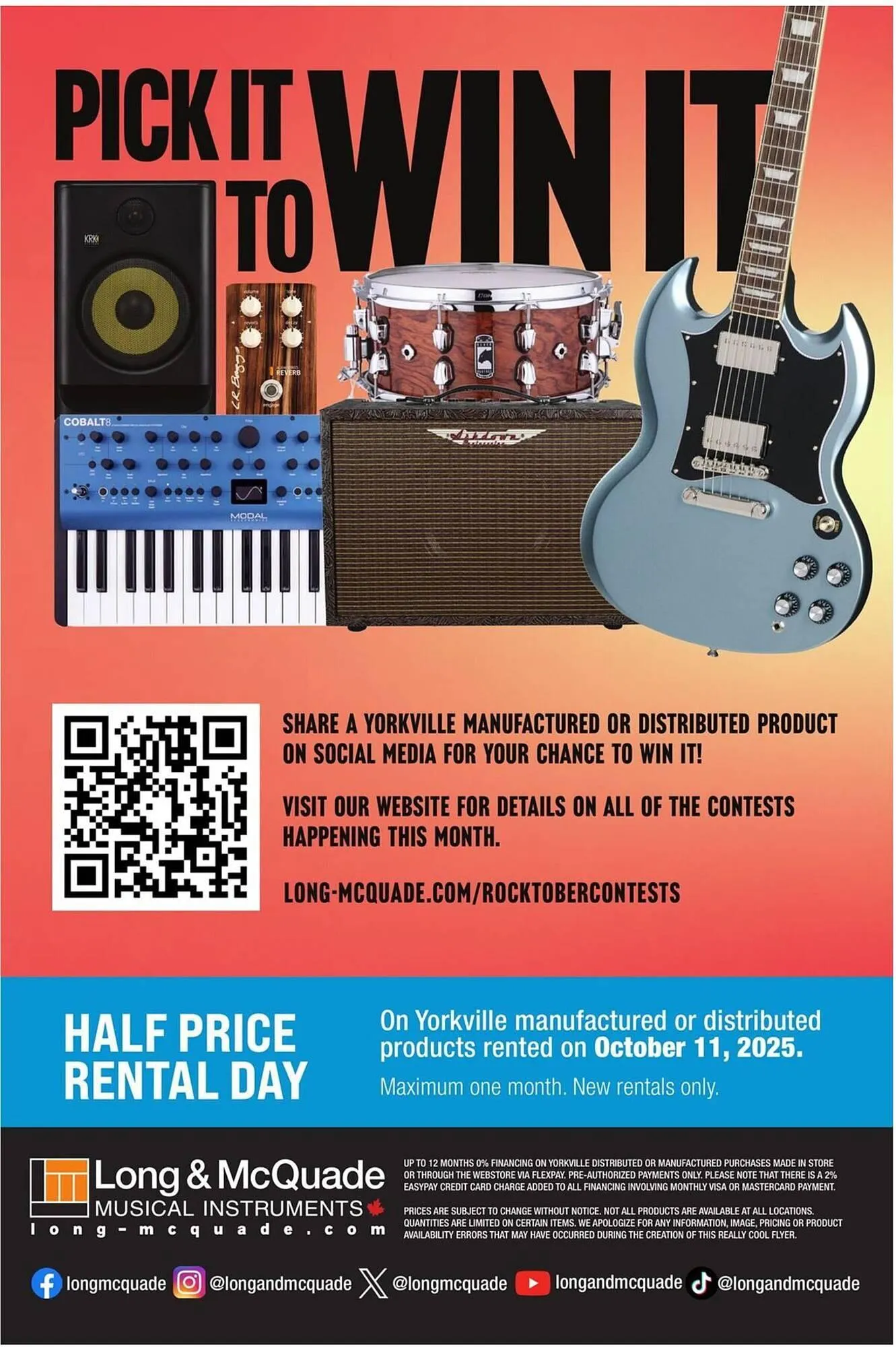 Long & McQuade flyer from October 9 to October 31 2025 - flyer page 44