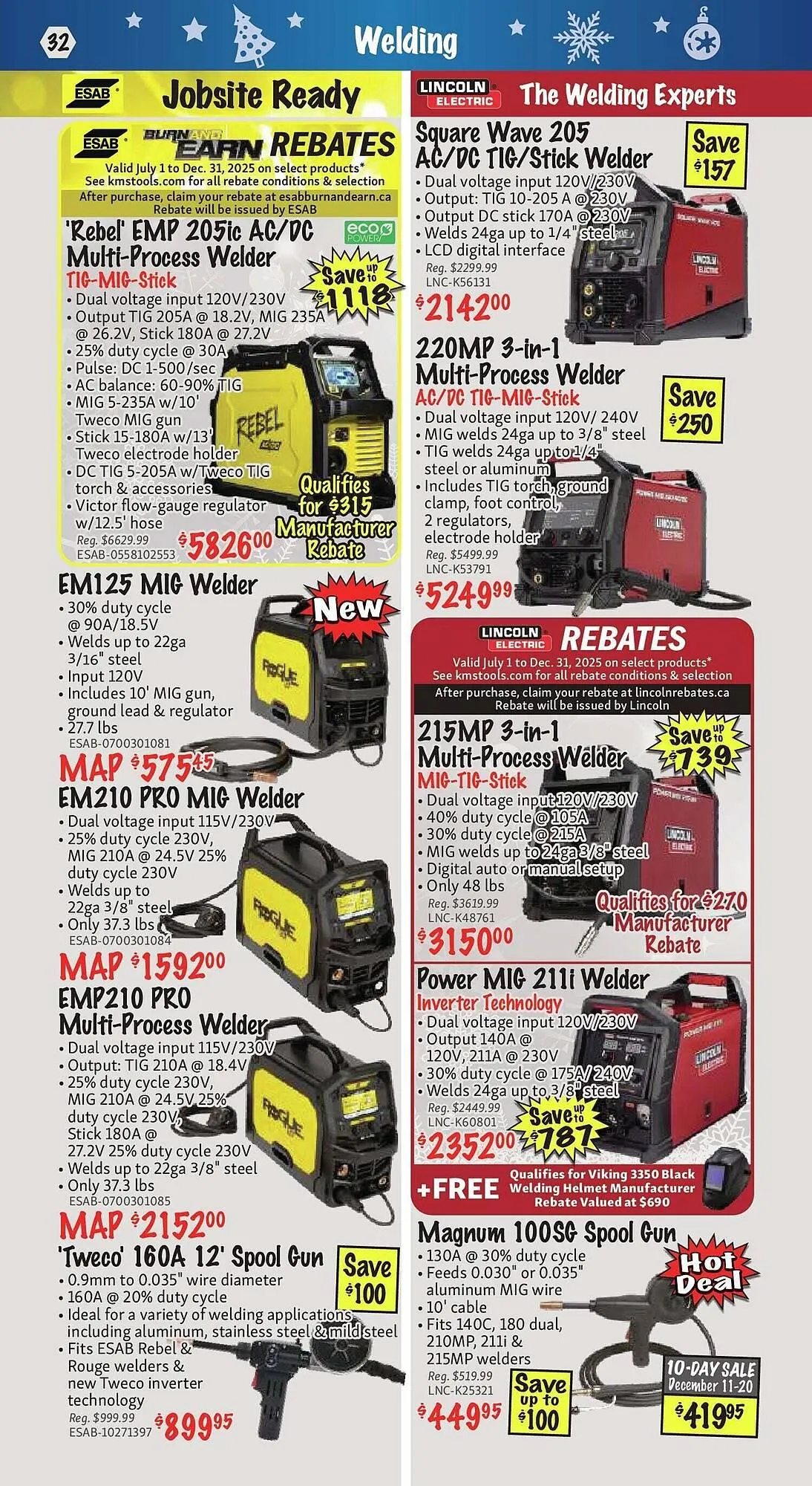 KMS Tools flyer from December 1 to January 1 2026 - flyer page 32