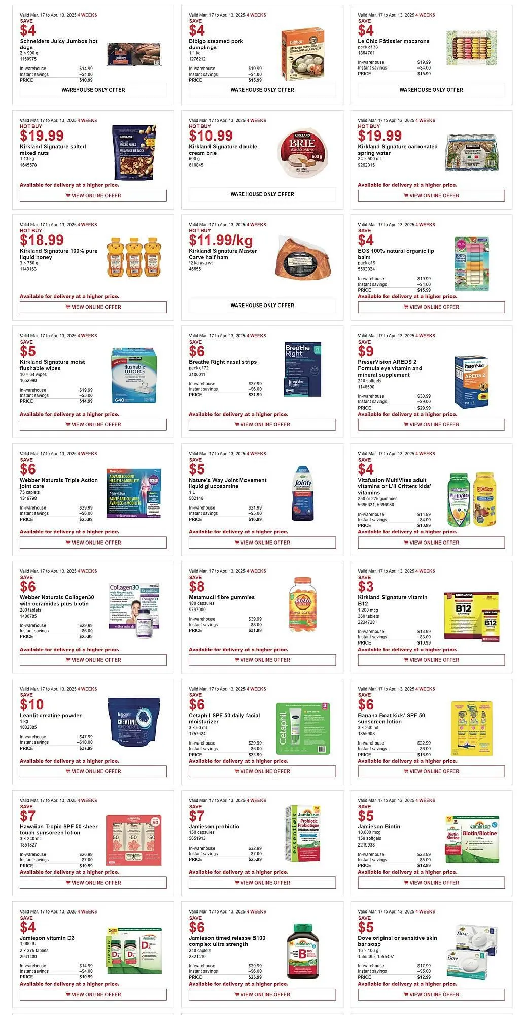 Costco flyer from March 31 to April 13 2025 - flyer page 3