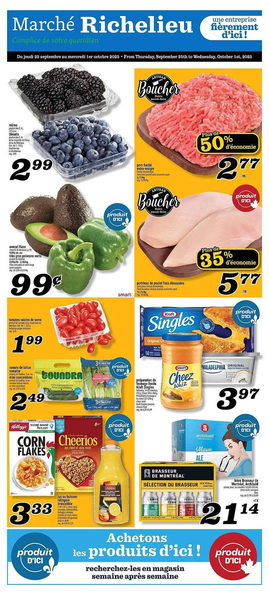 Marché Richelieu flyer from September 25 to October 8 2025 - flyer page 1