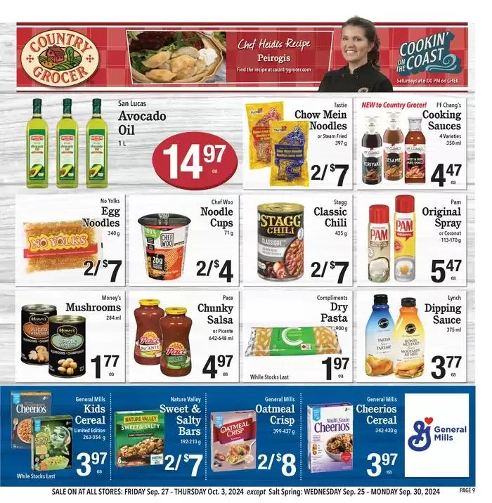 Current special promotions from September 25 to October 9 2024 - flyer page 9