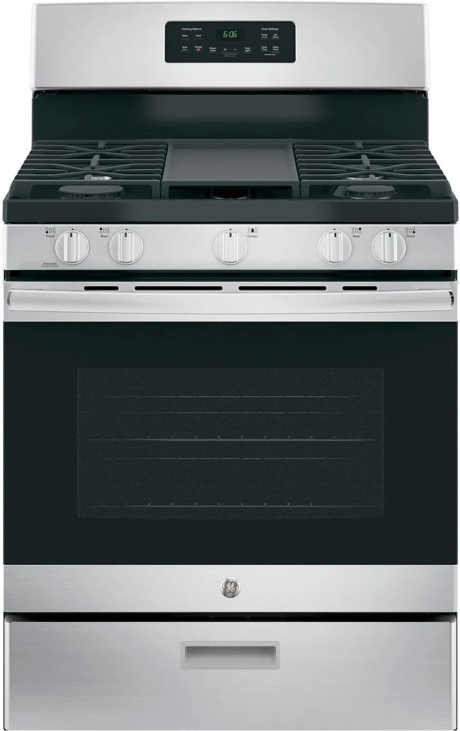 GE Stainless Steel Freestanding Gas Range (5.0 Cu. Ft.) - JCGBS66SEKSS