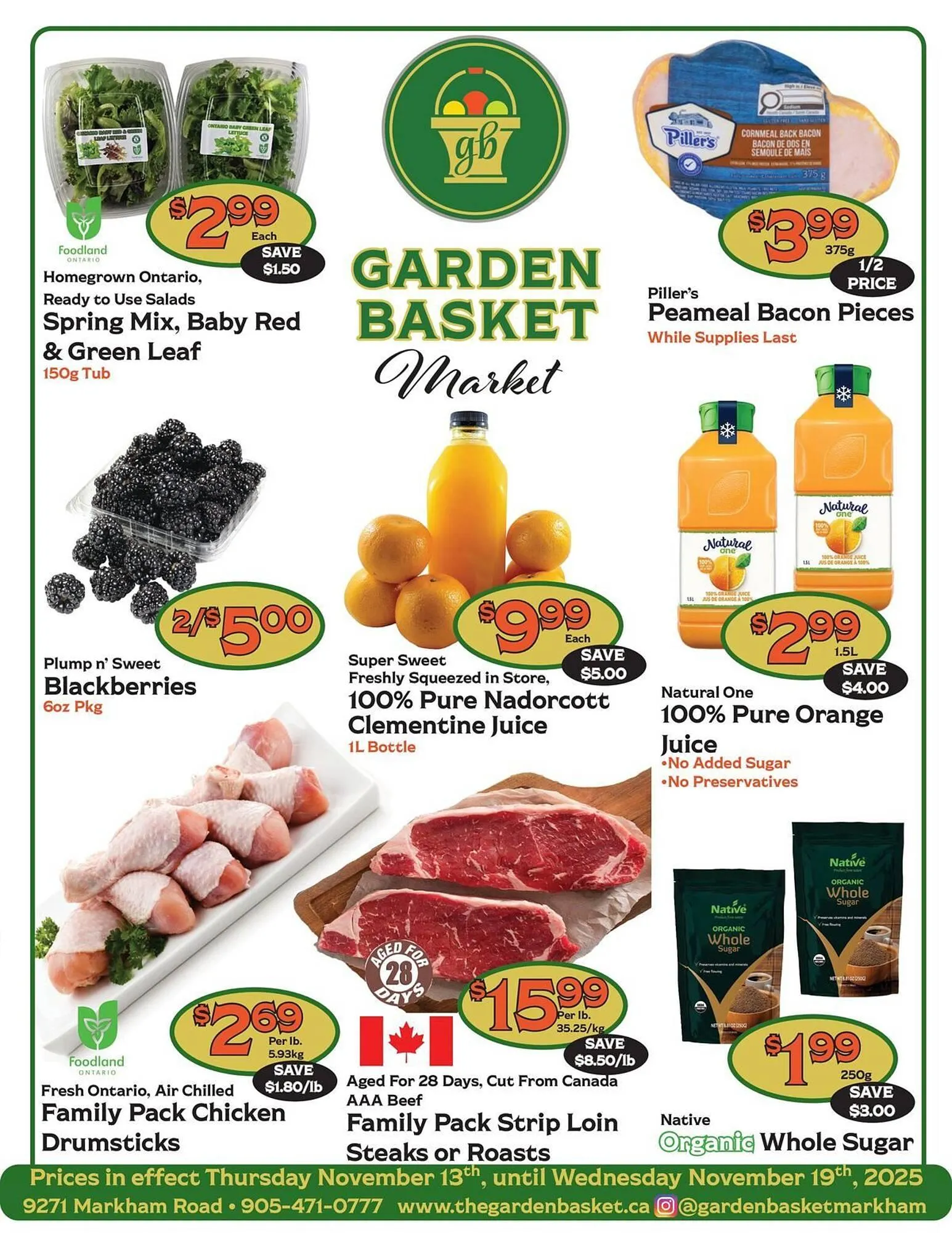 The Garden Basket flyer from November 13 to November 19 2025 - flyer page 1