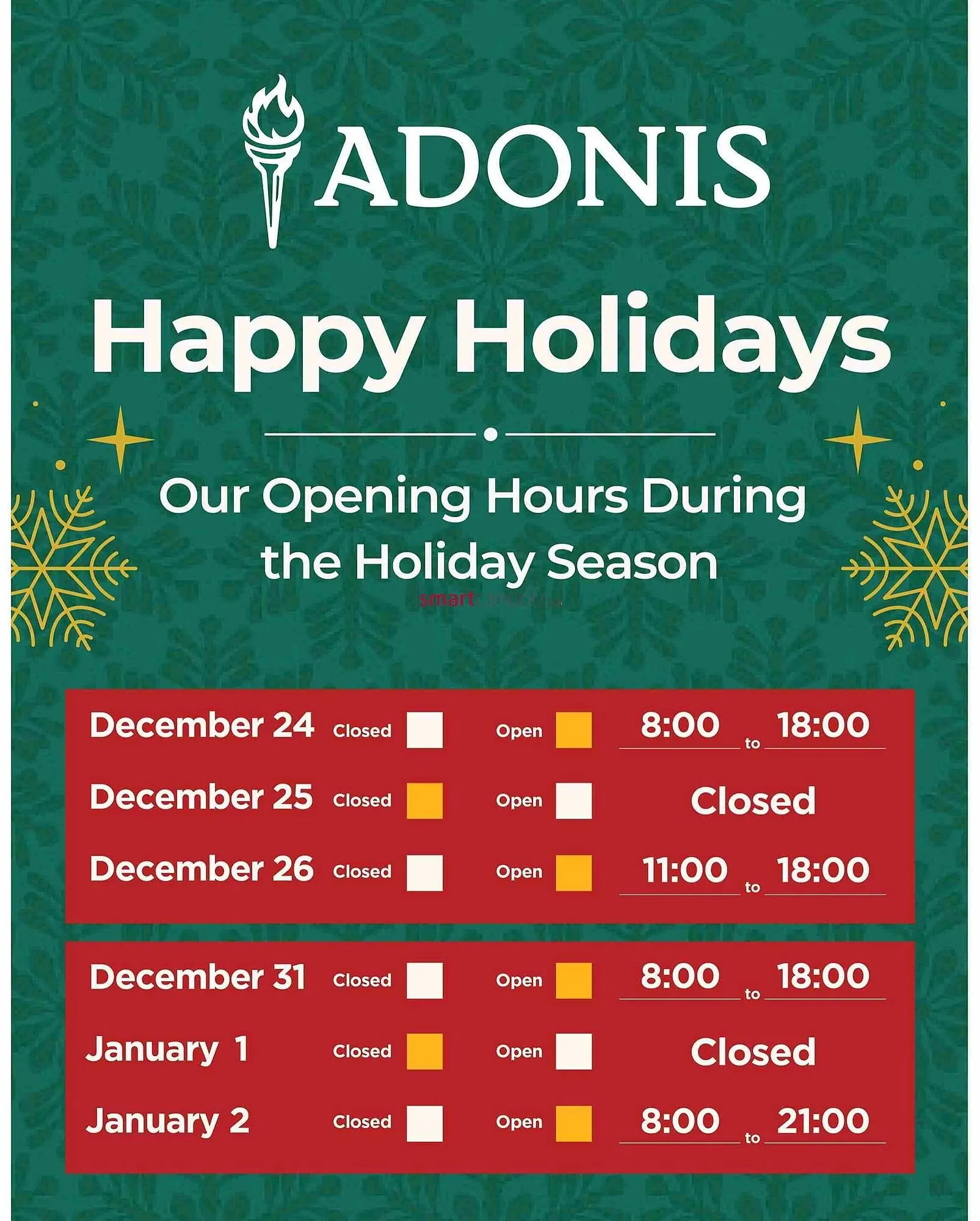 Marché Adonis flyer from January 1 to January 7 2026 - flyer page 12