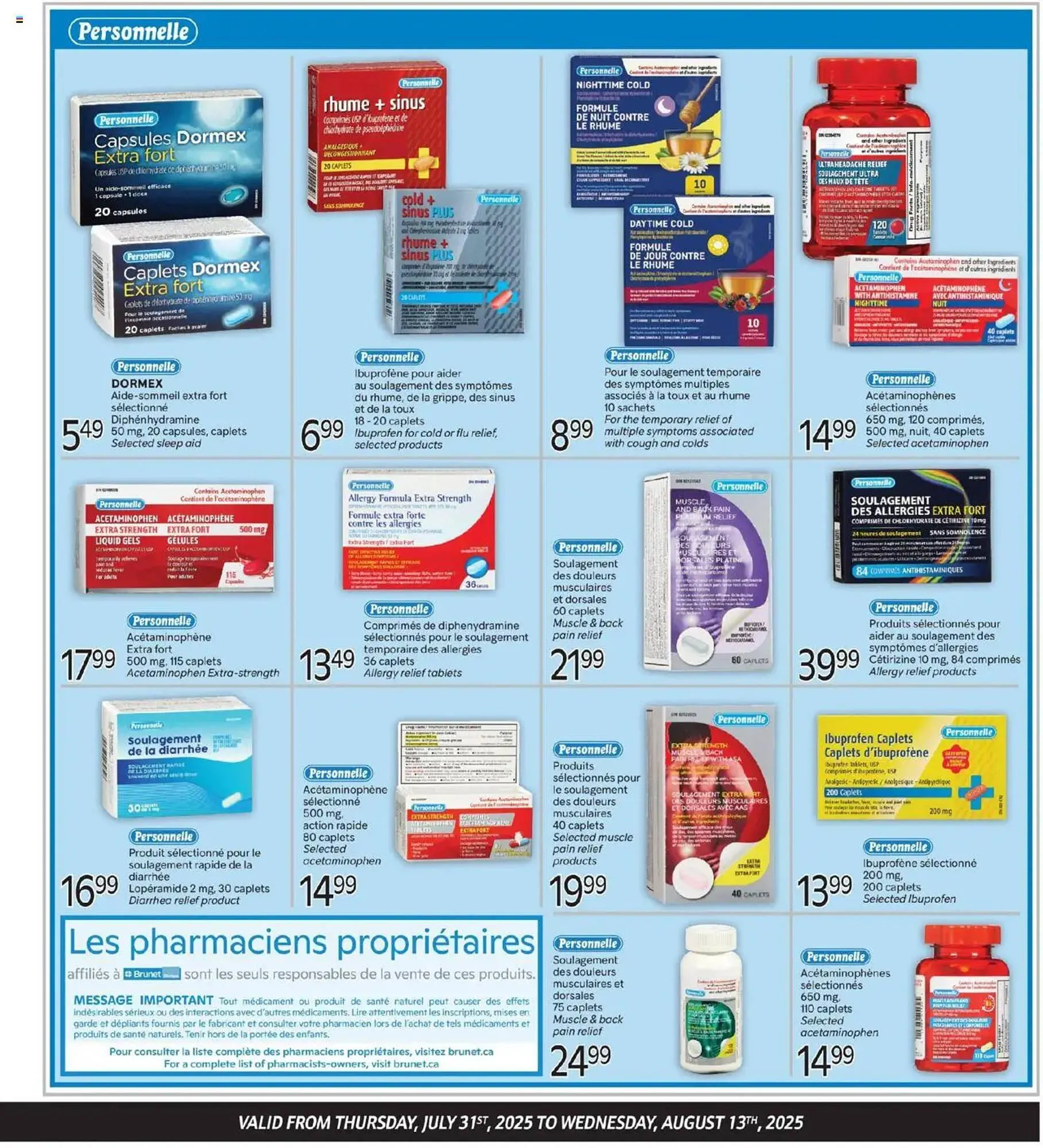 Brunet flyer from July 31 to August 14 2025 - flyer page 3